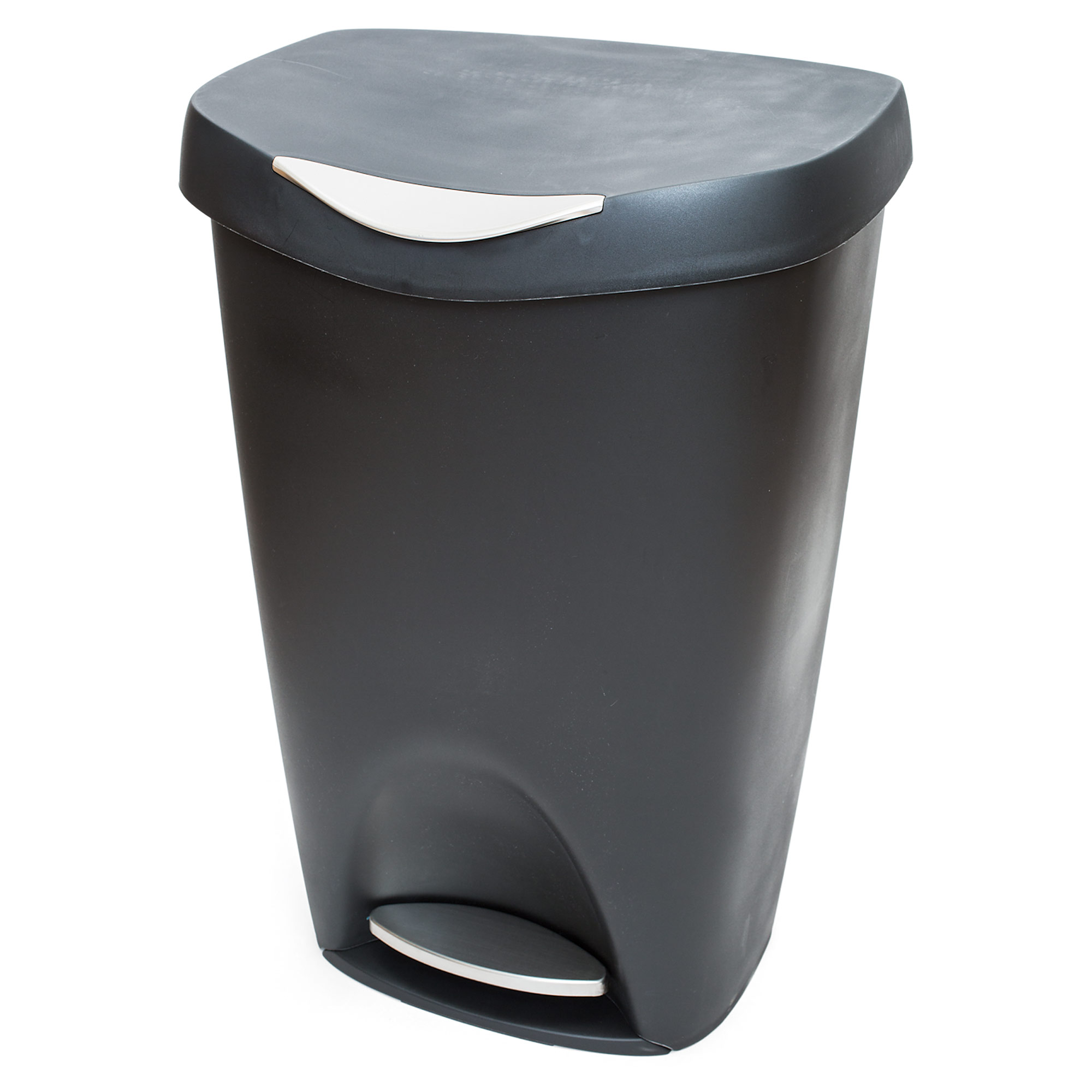 Umbra Brim Step Trash Can, Nickel