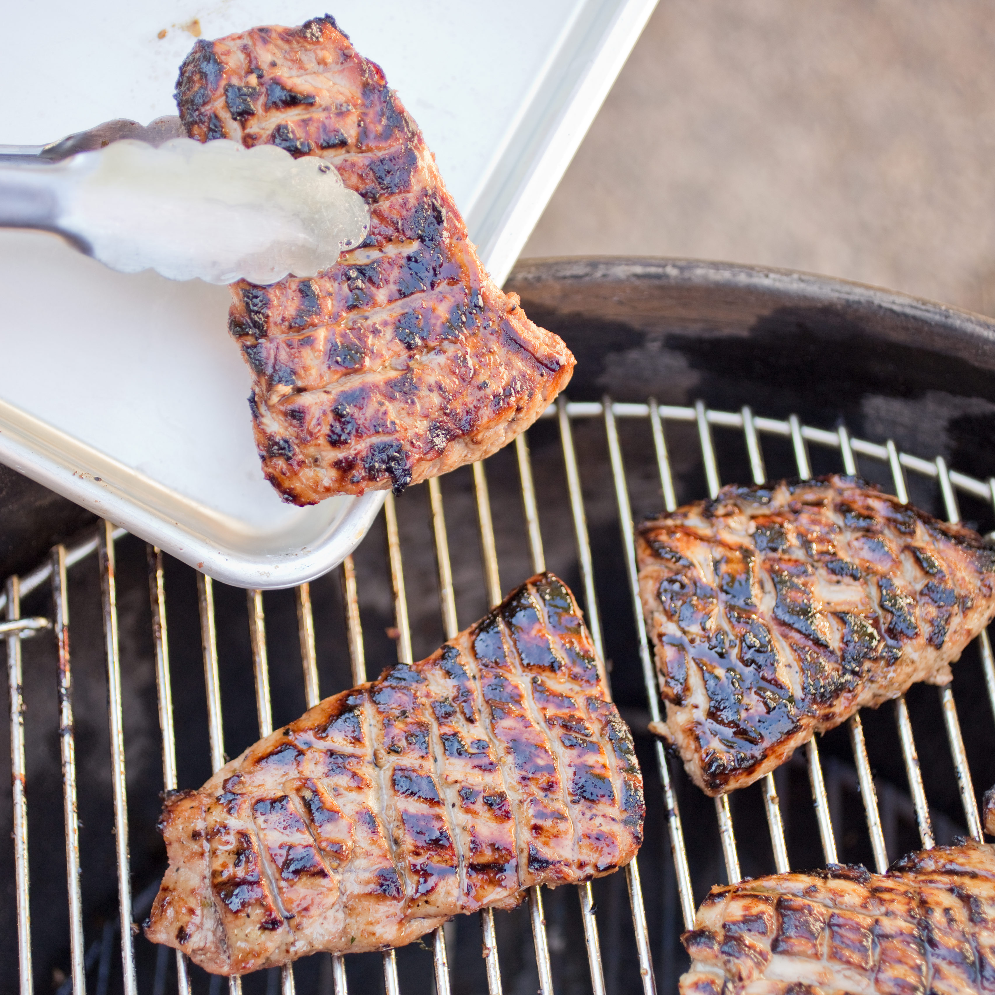 Garlic Lime Grilled Pork Tenderloin Steaks
