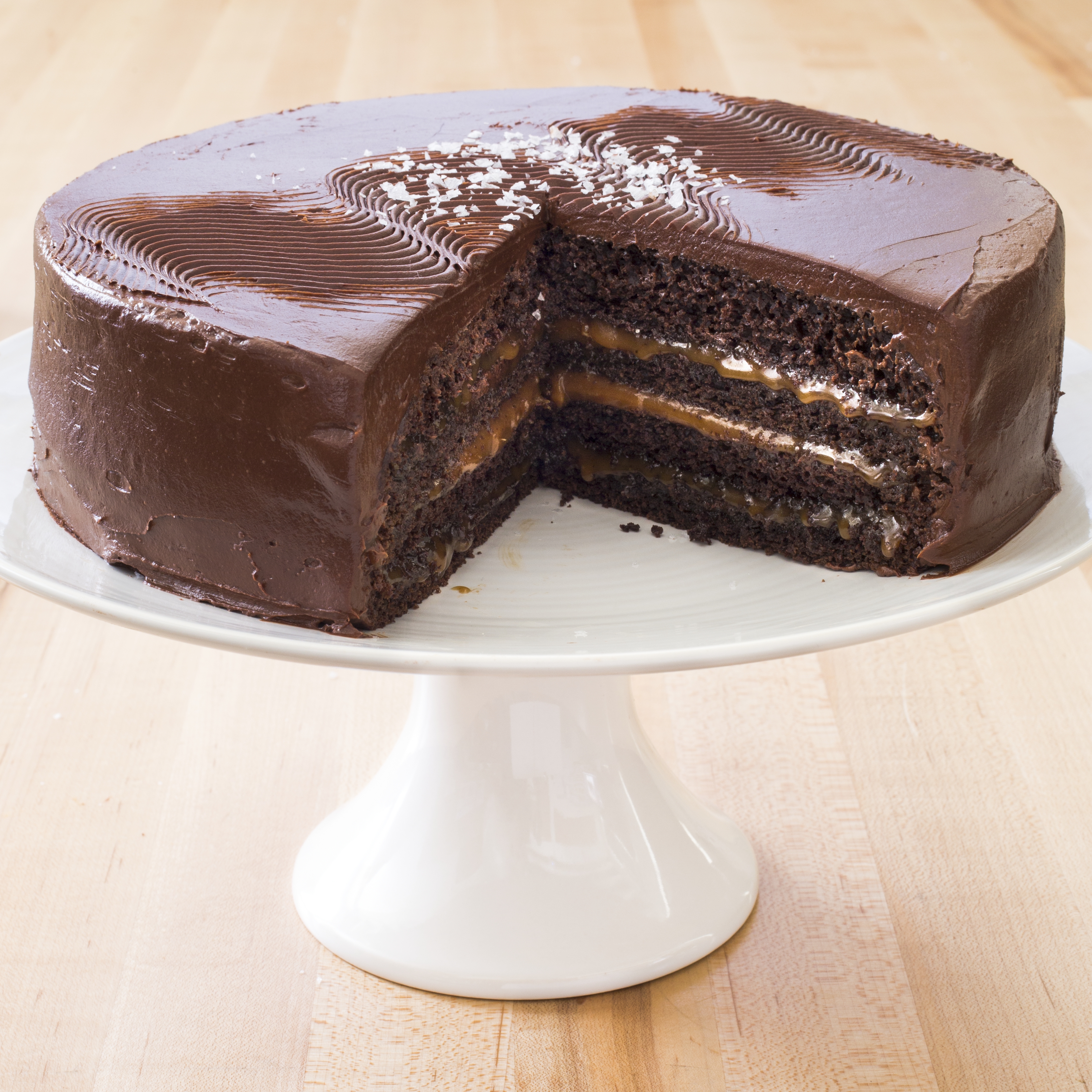 Chocolate Caramel Cake (Sweetened Condensed Milk Frosting) - Baran Bakery