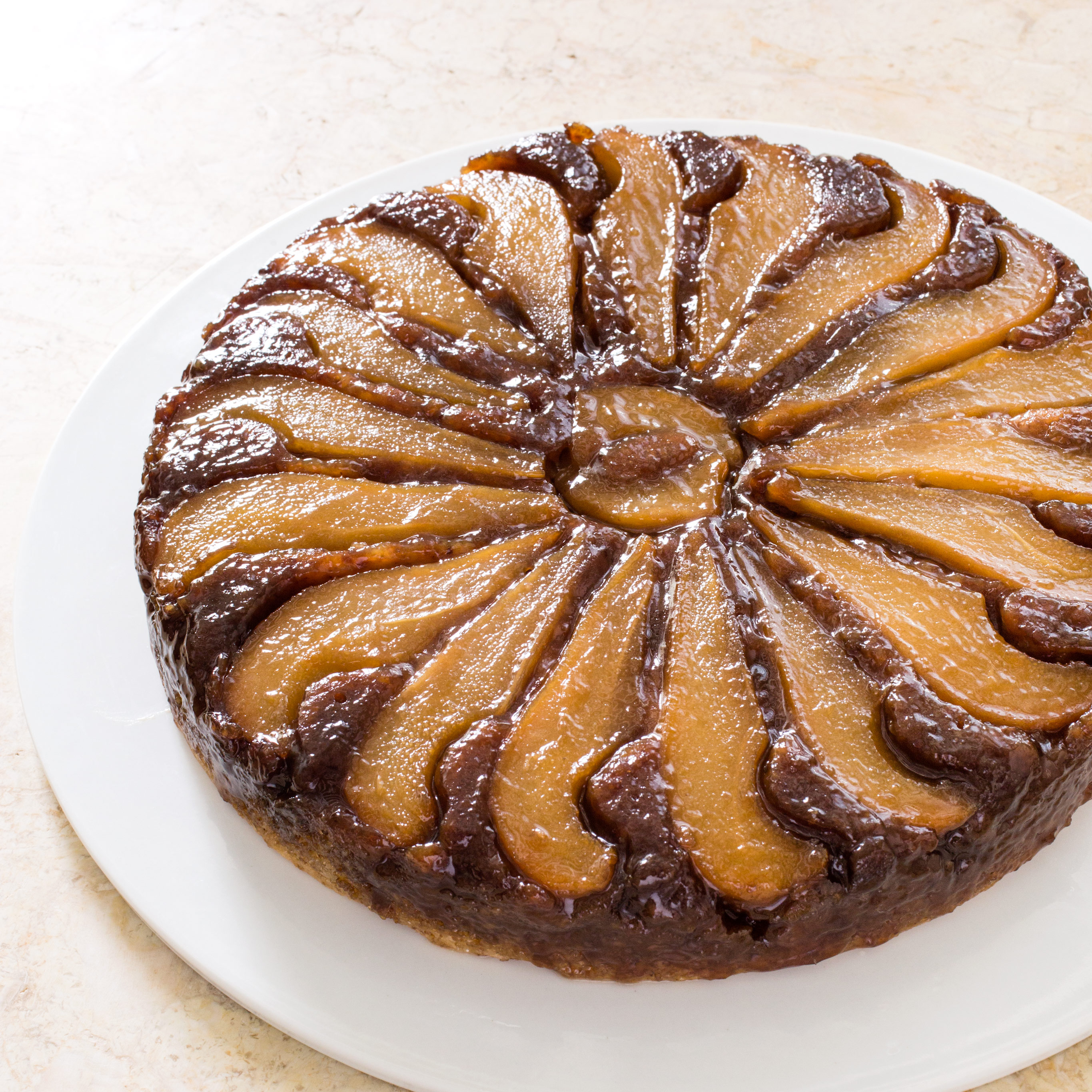 Upside Down Pear And Port Cake Upside Down Pear Cake