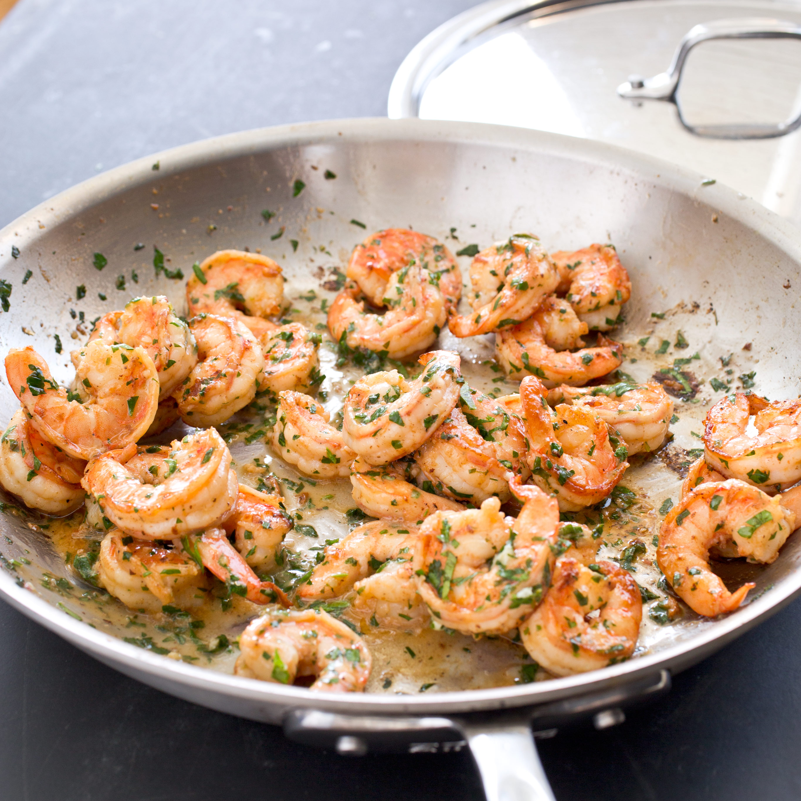 Pan-Seared Shrimp with Garlic-Lemon Butter