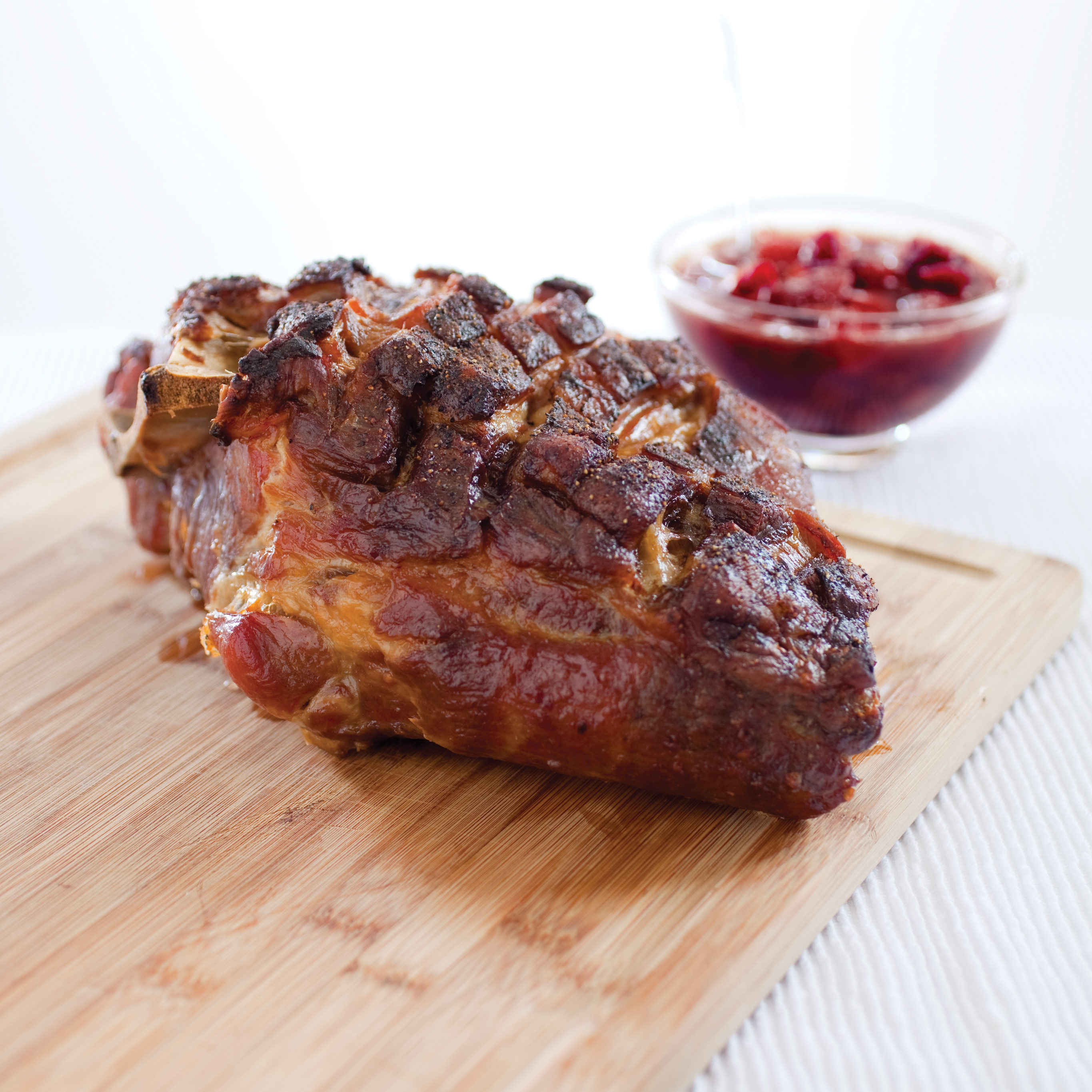 Slow Roasted Pork Shoulder With Cherry Sauce America S Test Kitchen