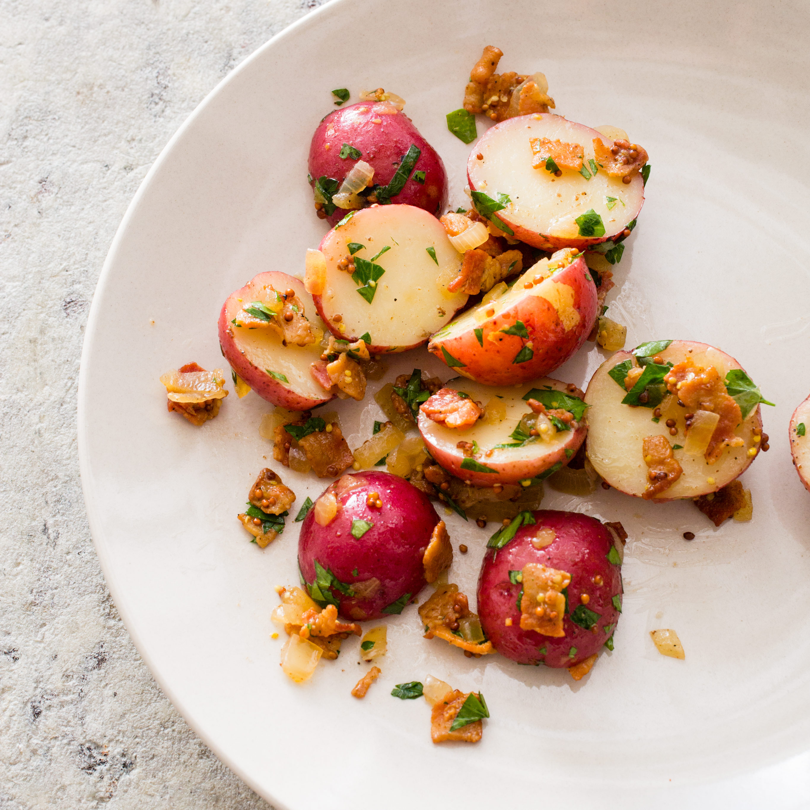 German Potato Salad with Würstchen - dirndl kitchen