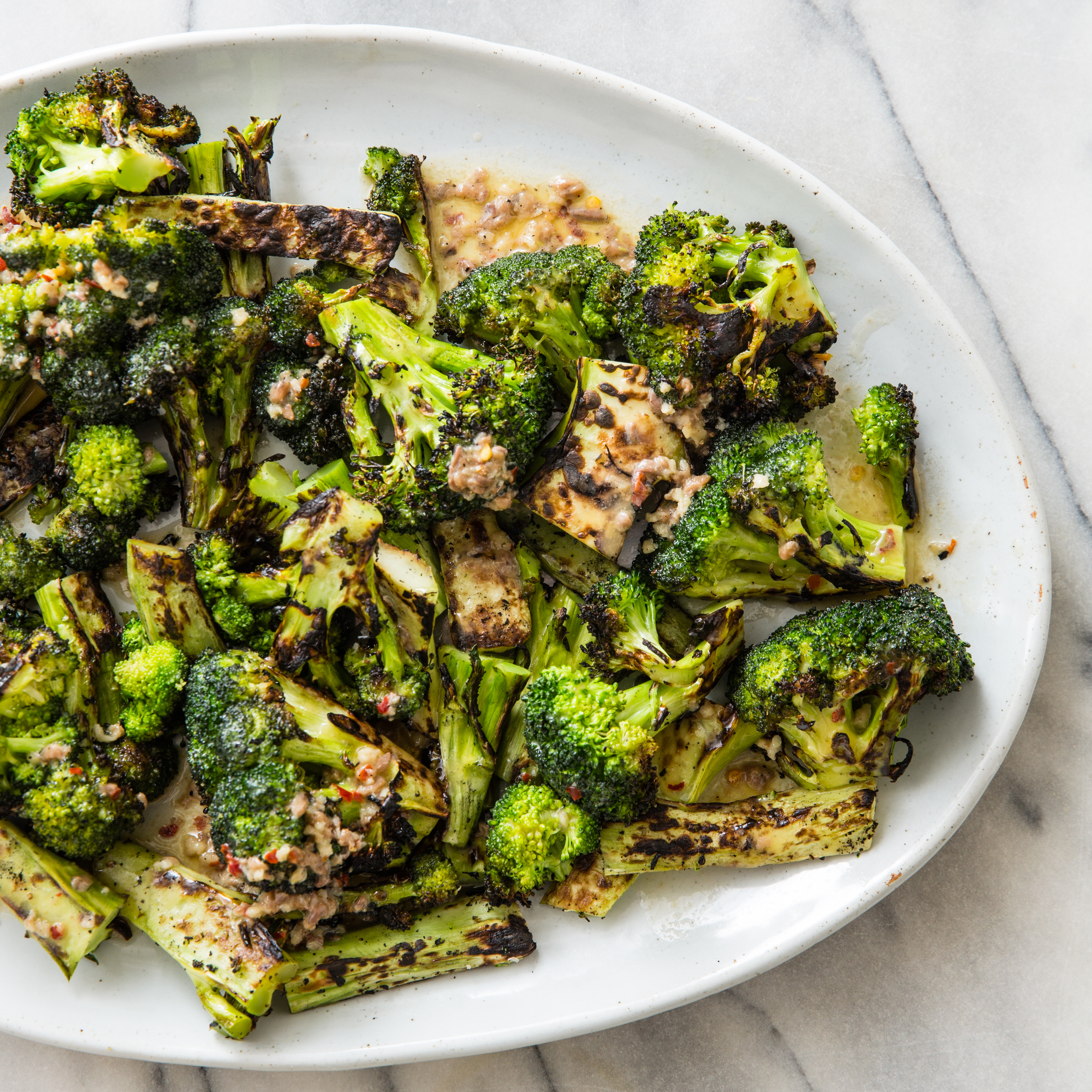 Grilled Broccoli With Anchovy Garlic Butter Cook S Country