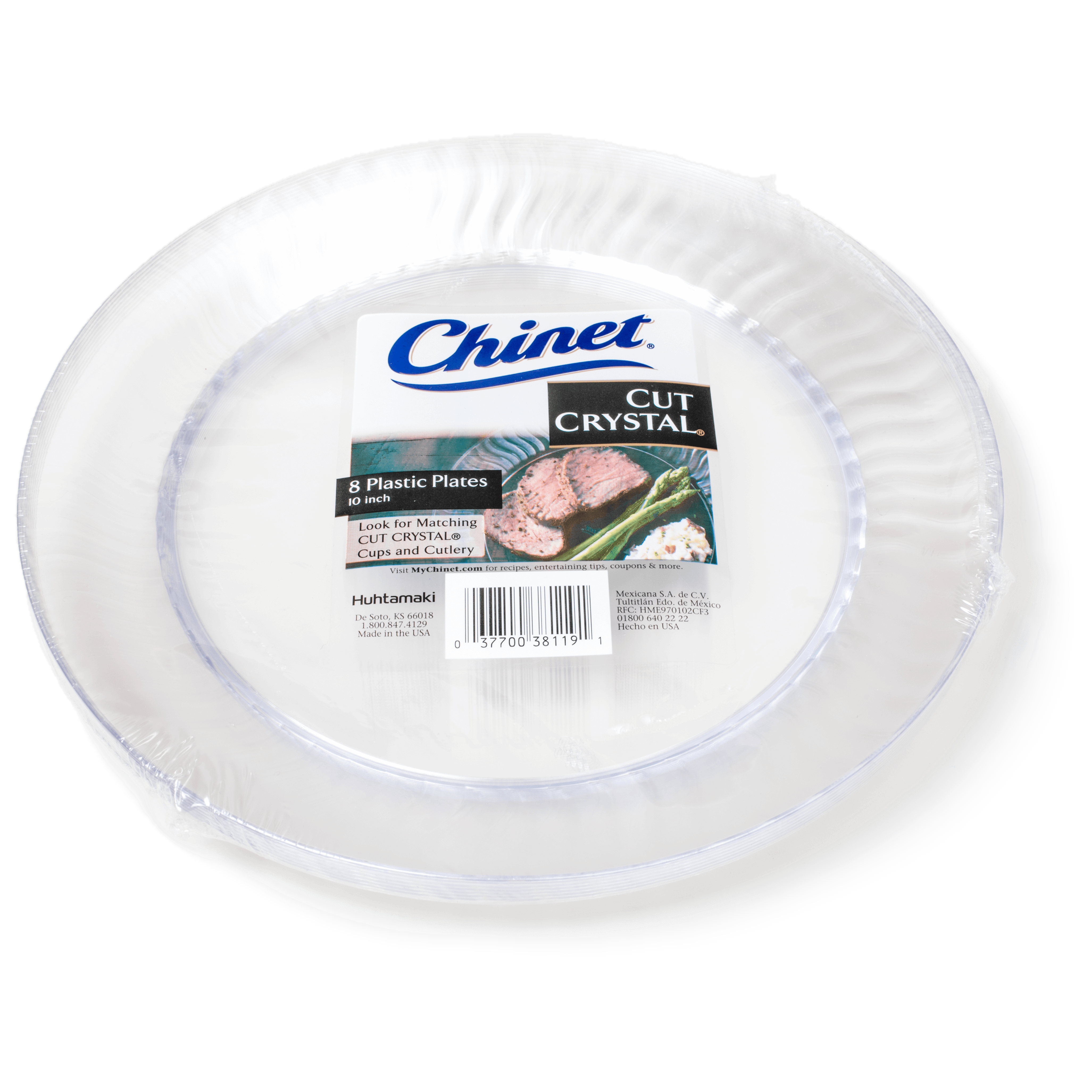 Hefty White Bagasse Super Strong Paper Plate, 10 1/8 inch - 16 per pack --  12