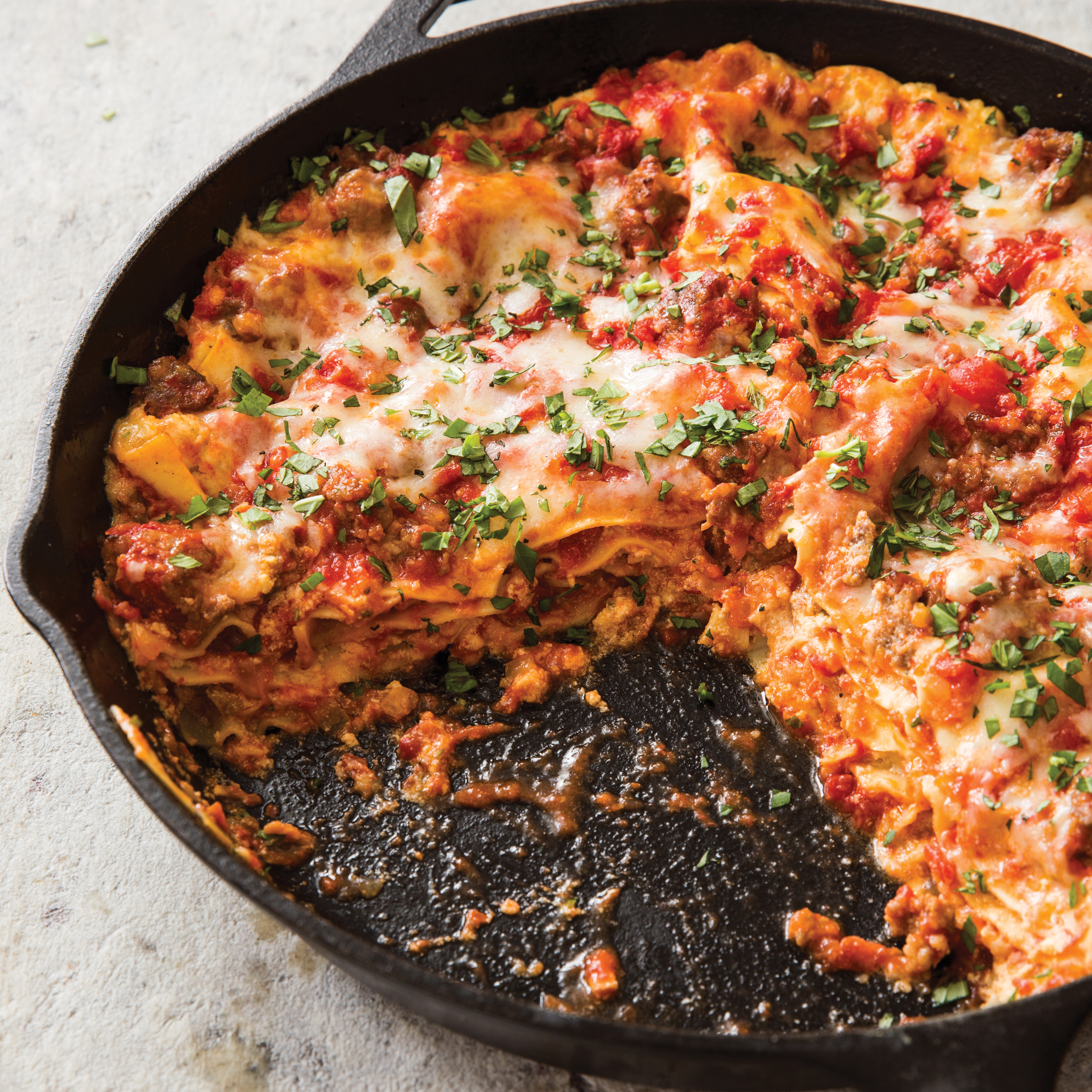 Camp Cooking: Lasagna with BAREBONES All-In-One Cast-iron Skillet 