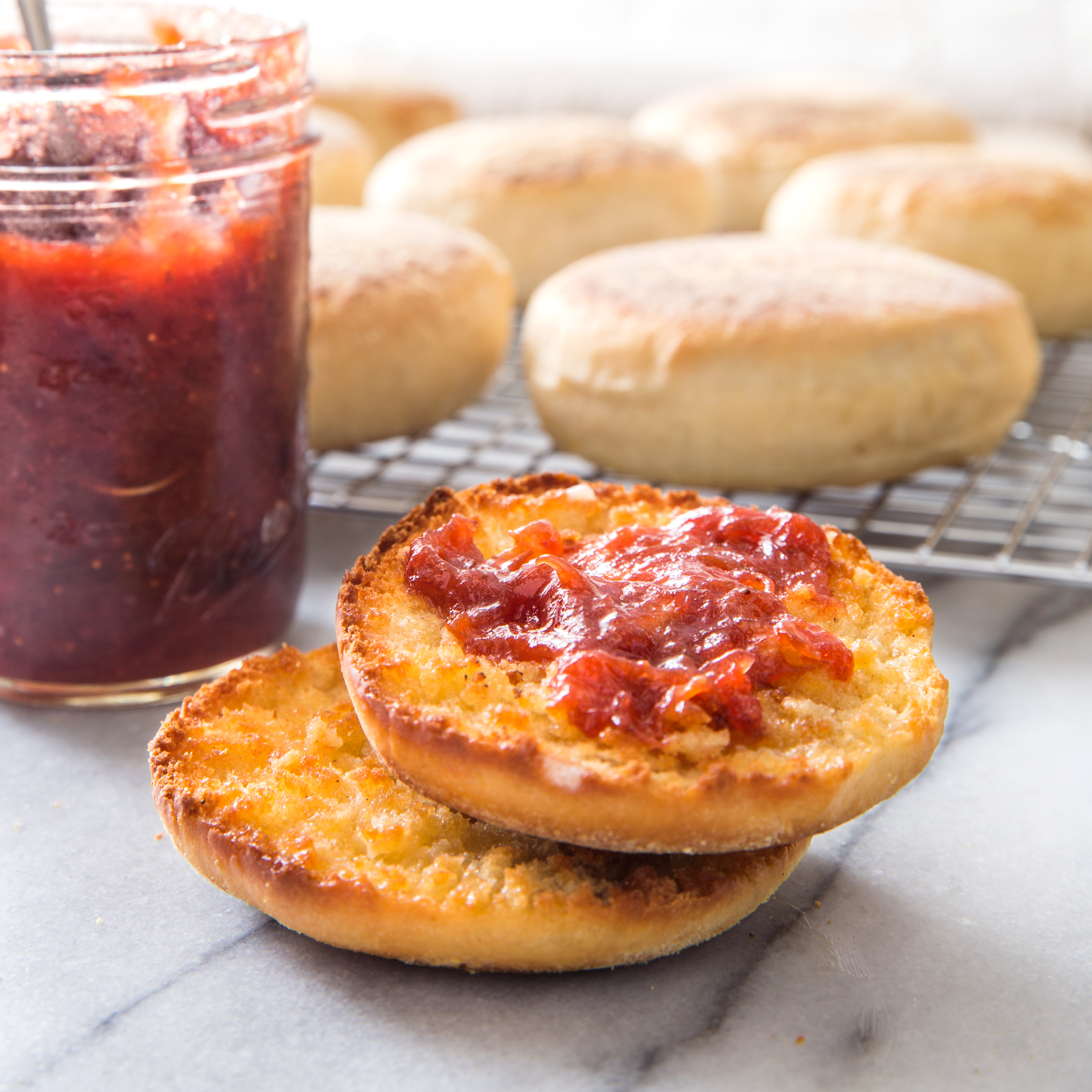 Cast Iron English Muffins  America's Test Kitchen Recipe