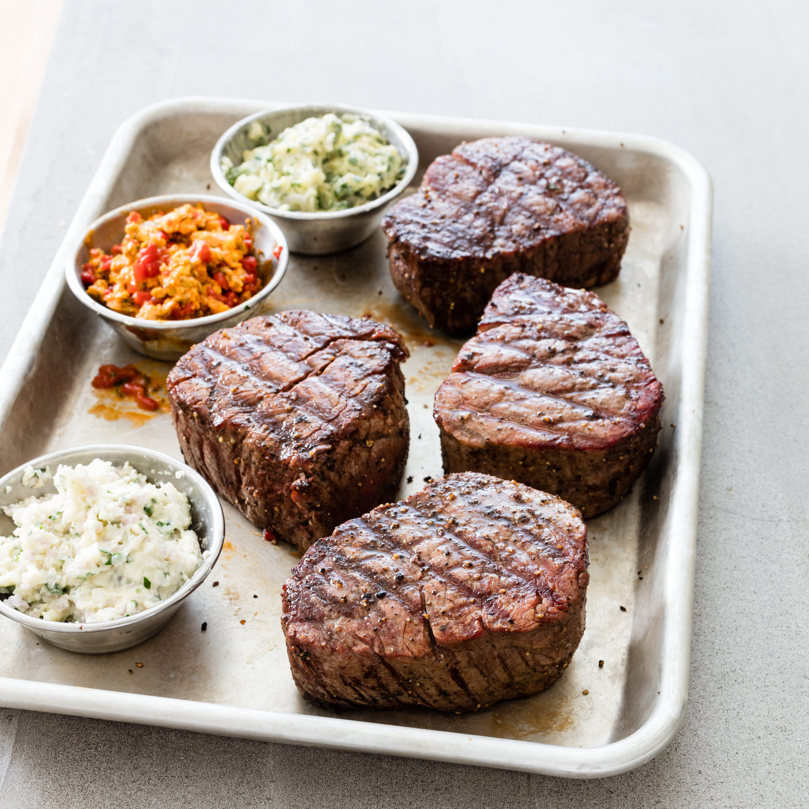 Charcoal-Grilled Filets Mignons