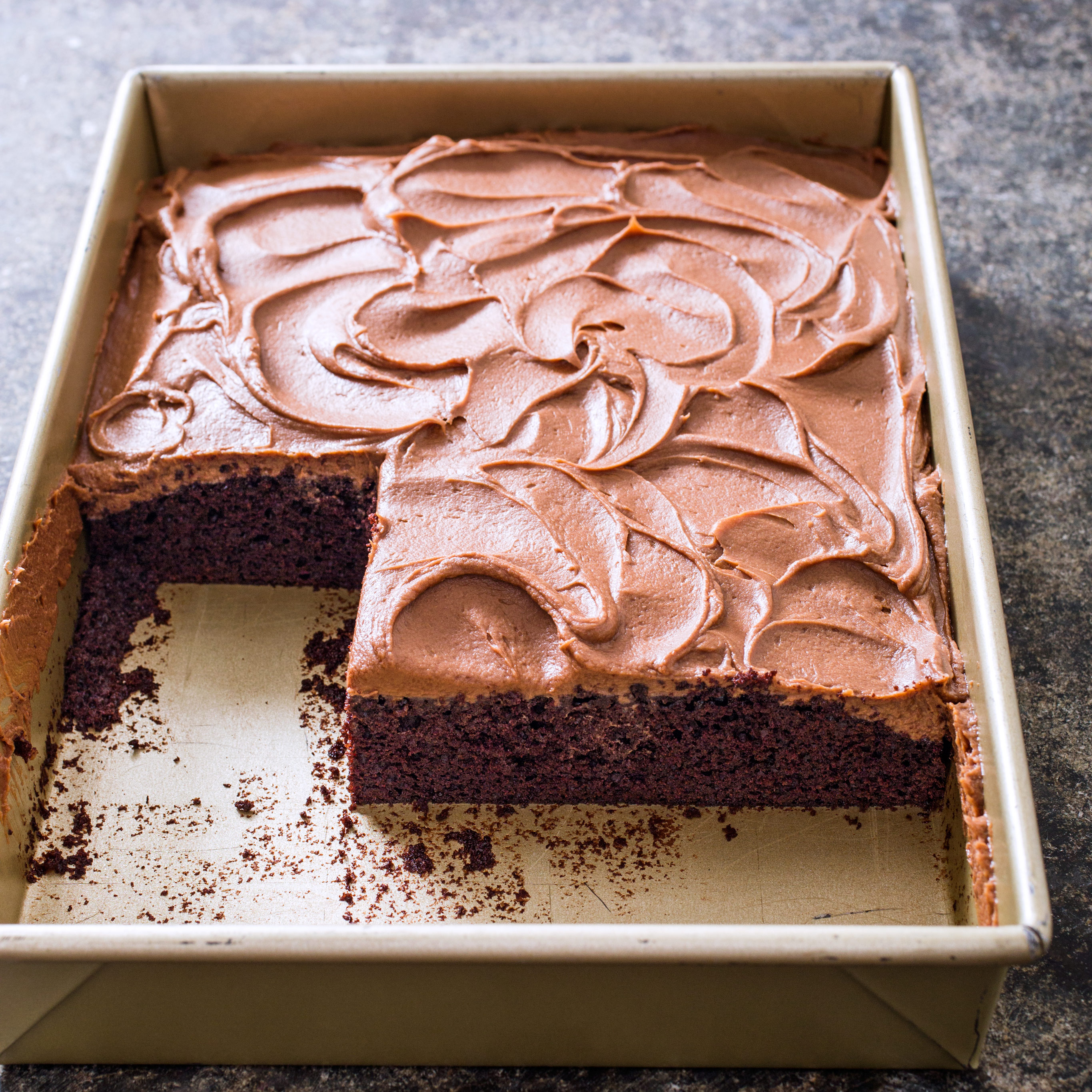 Chocolate Sheet Cake With Milk Chocolate Frosting America S Test Kitchen