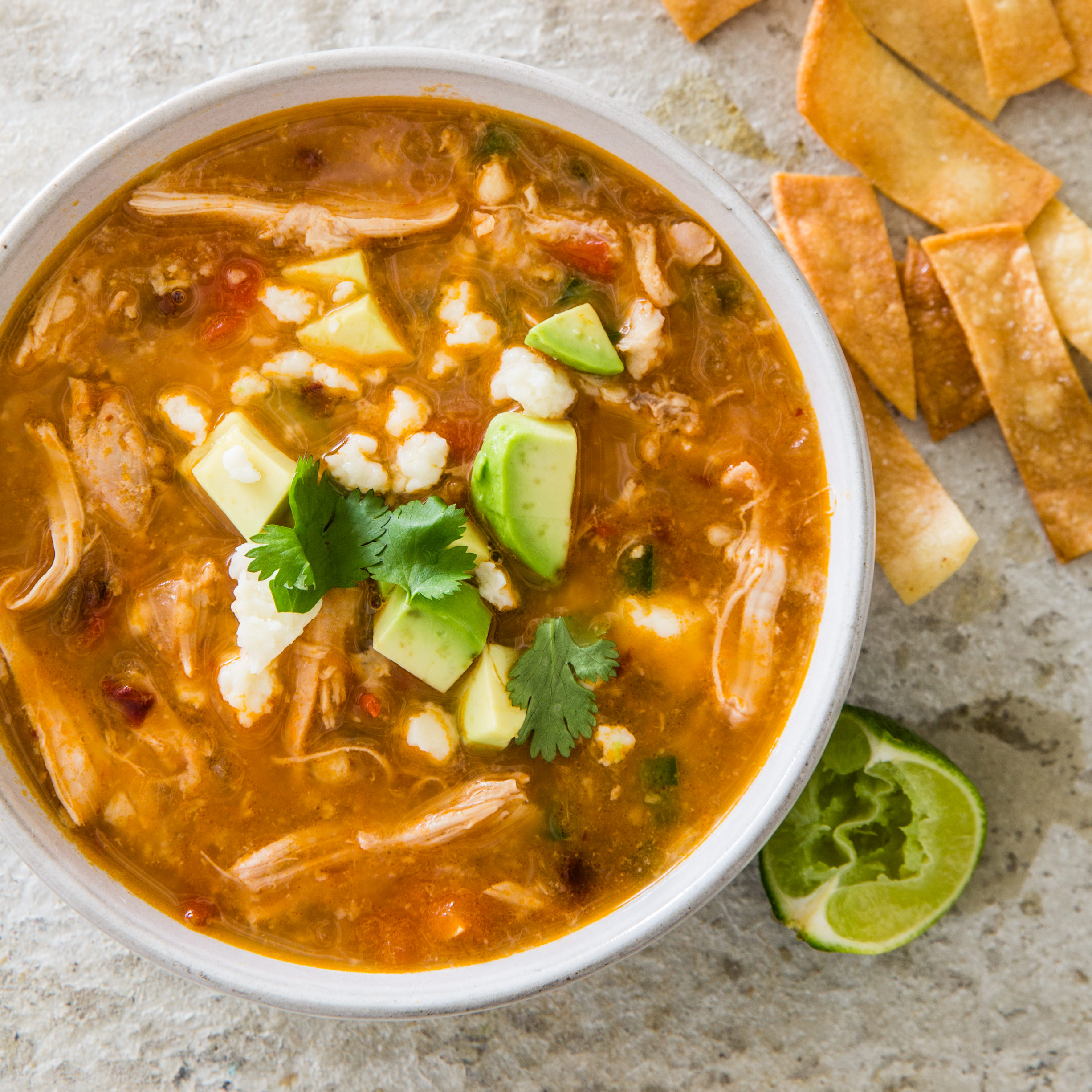 Slow Cooker Chicken Tortilla Soup