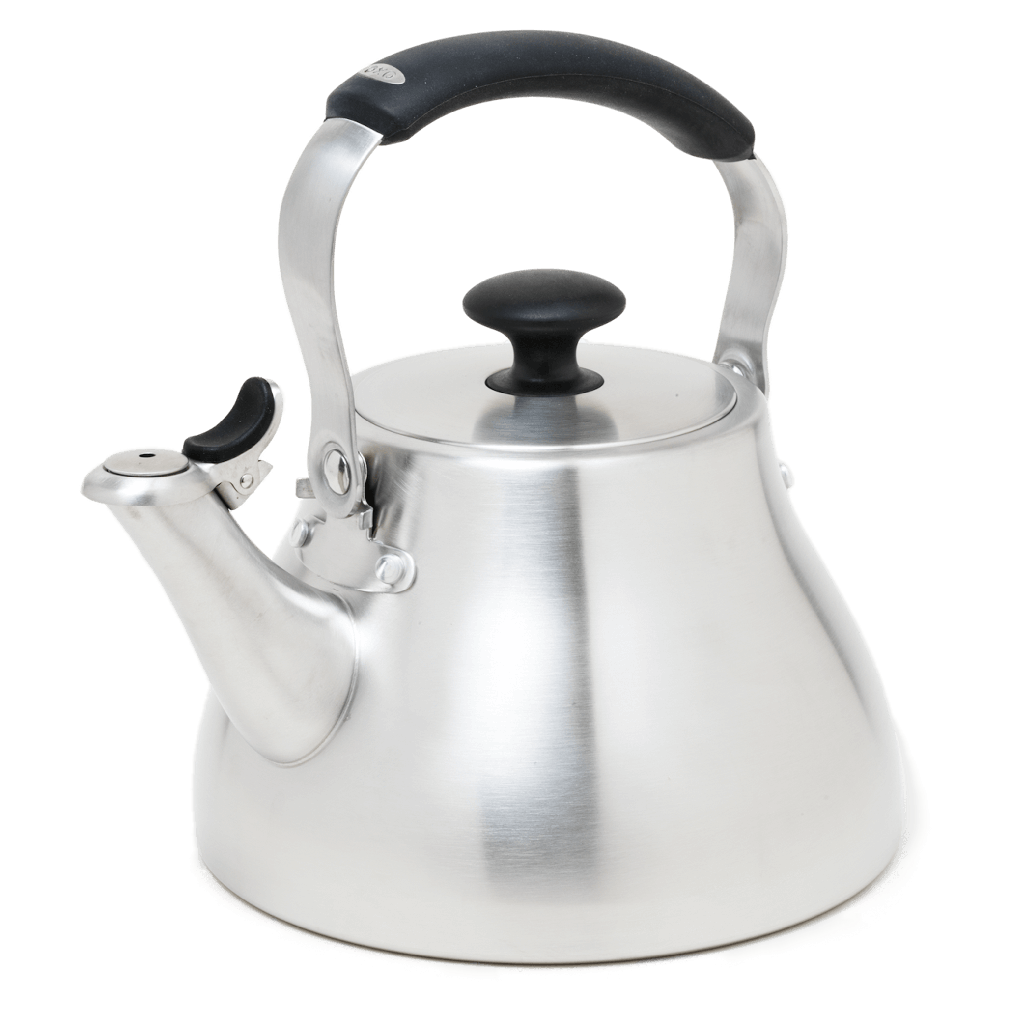 OXO Classic Brushed Stainless Steel Stovetop Whistling Tea Kettle + Reviews