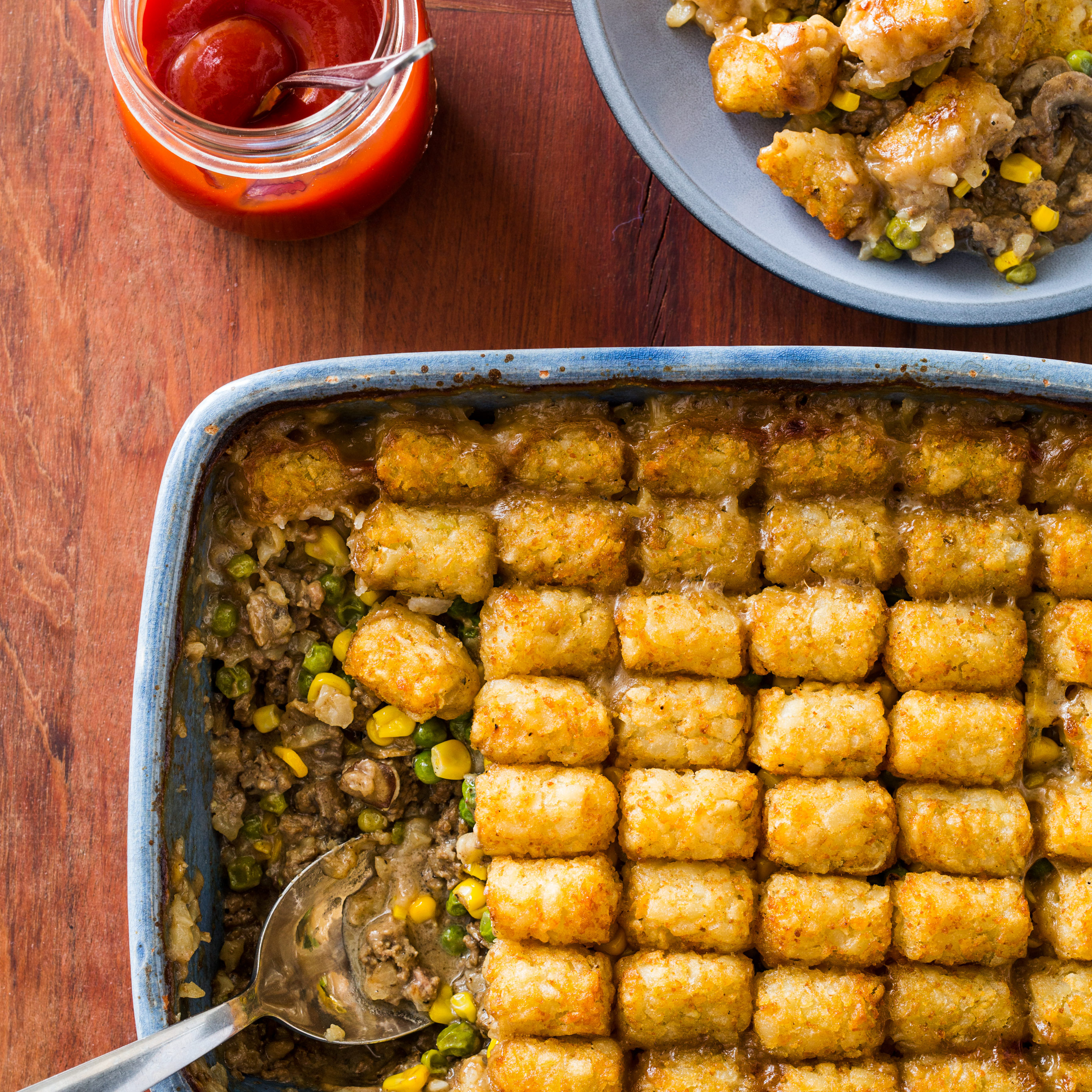 Tater Tot Casserole and More Goodies Inside a Texans Luxury Suite