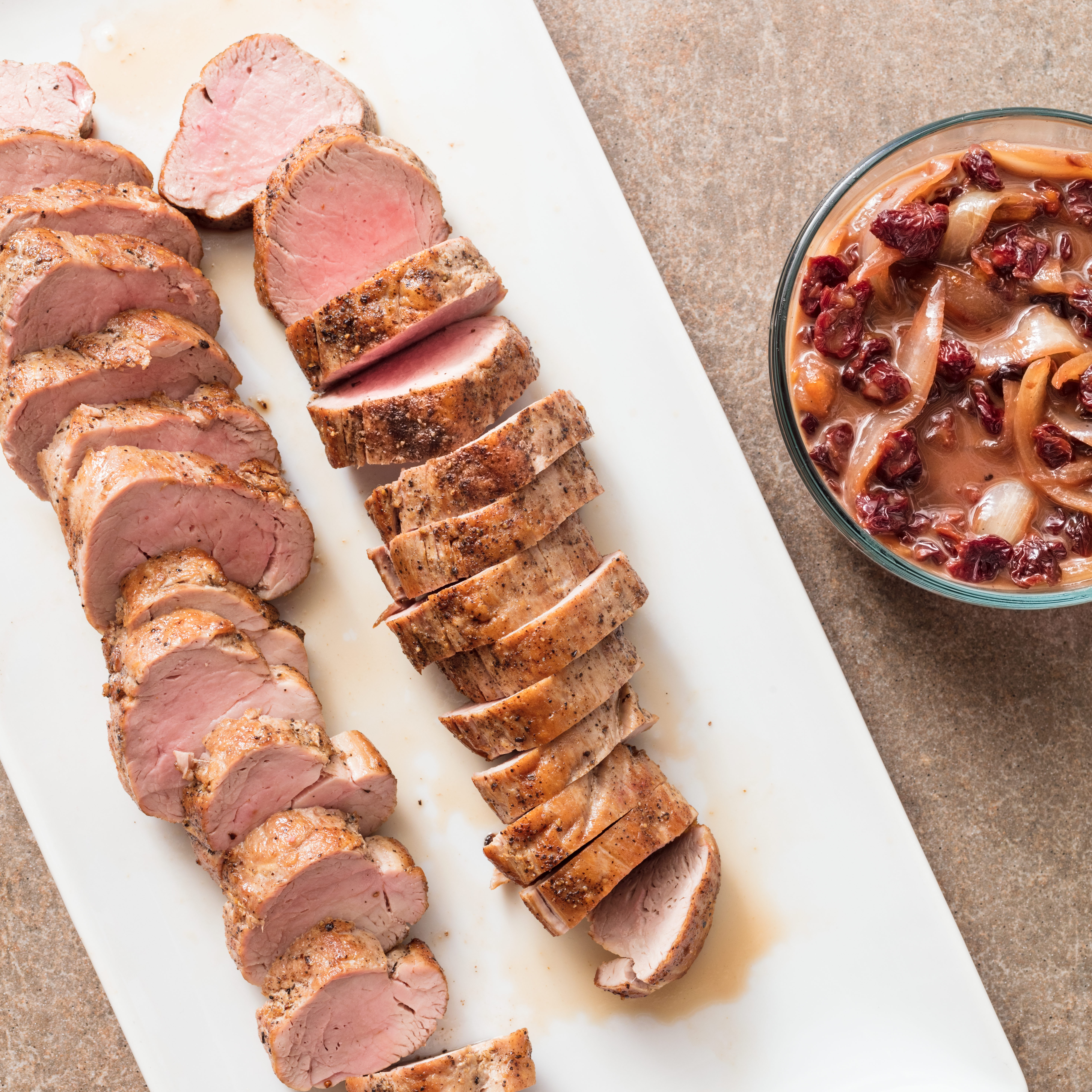 Pork Loin with Port Shallot Sauce - Vintage Kitchen Notes