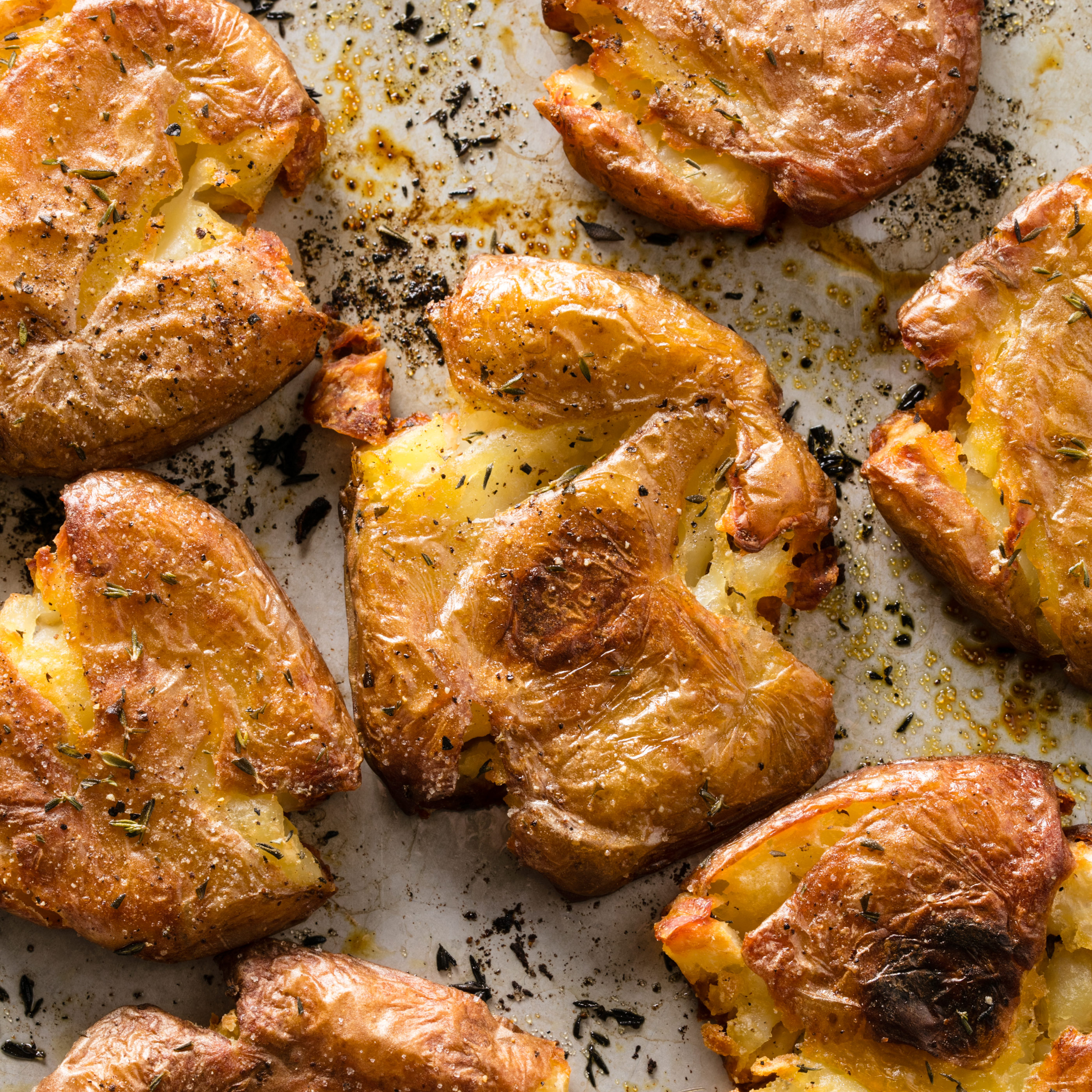 Oven Smashed Potatoes