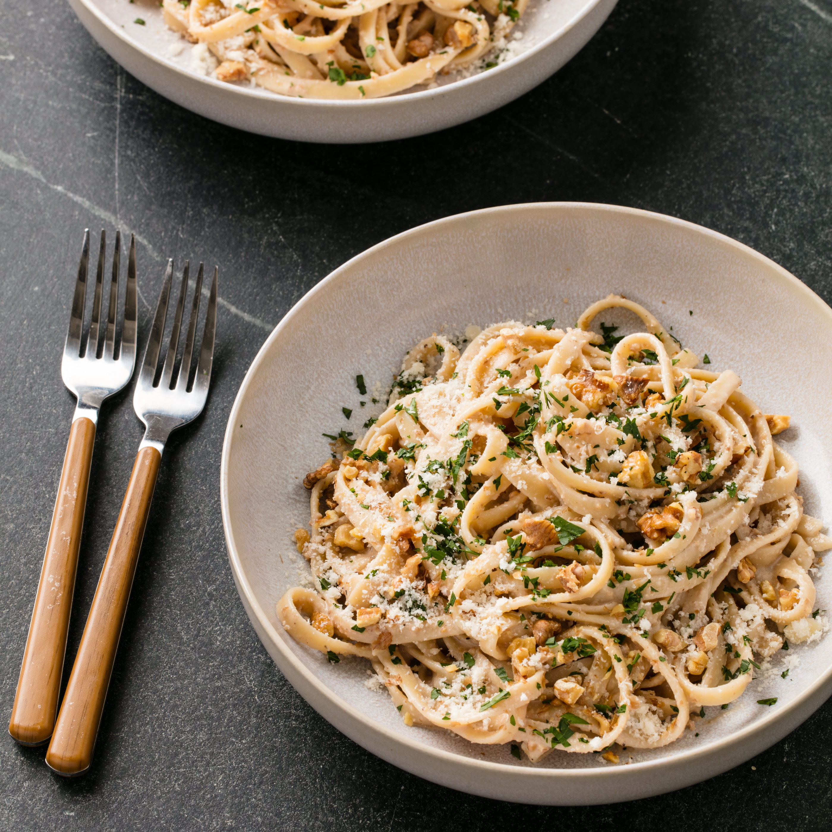 Fettuccine with Walnut Sauce | America's Test Kitchen Recipe