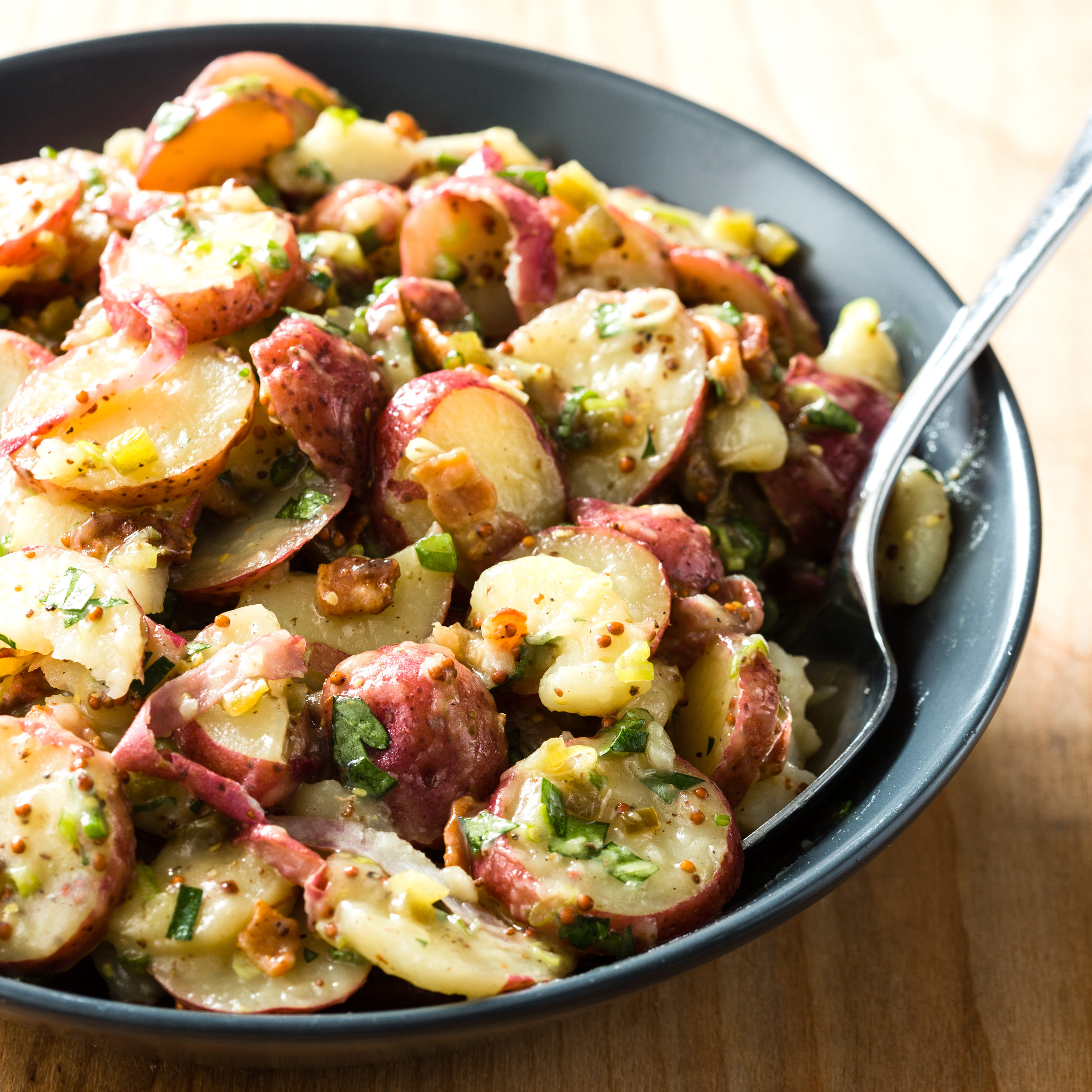 German Potato Salad with Würstchen - dirndl kitchen