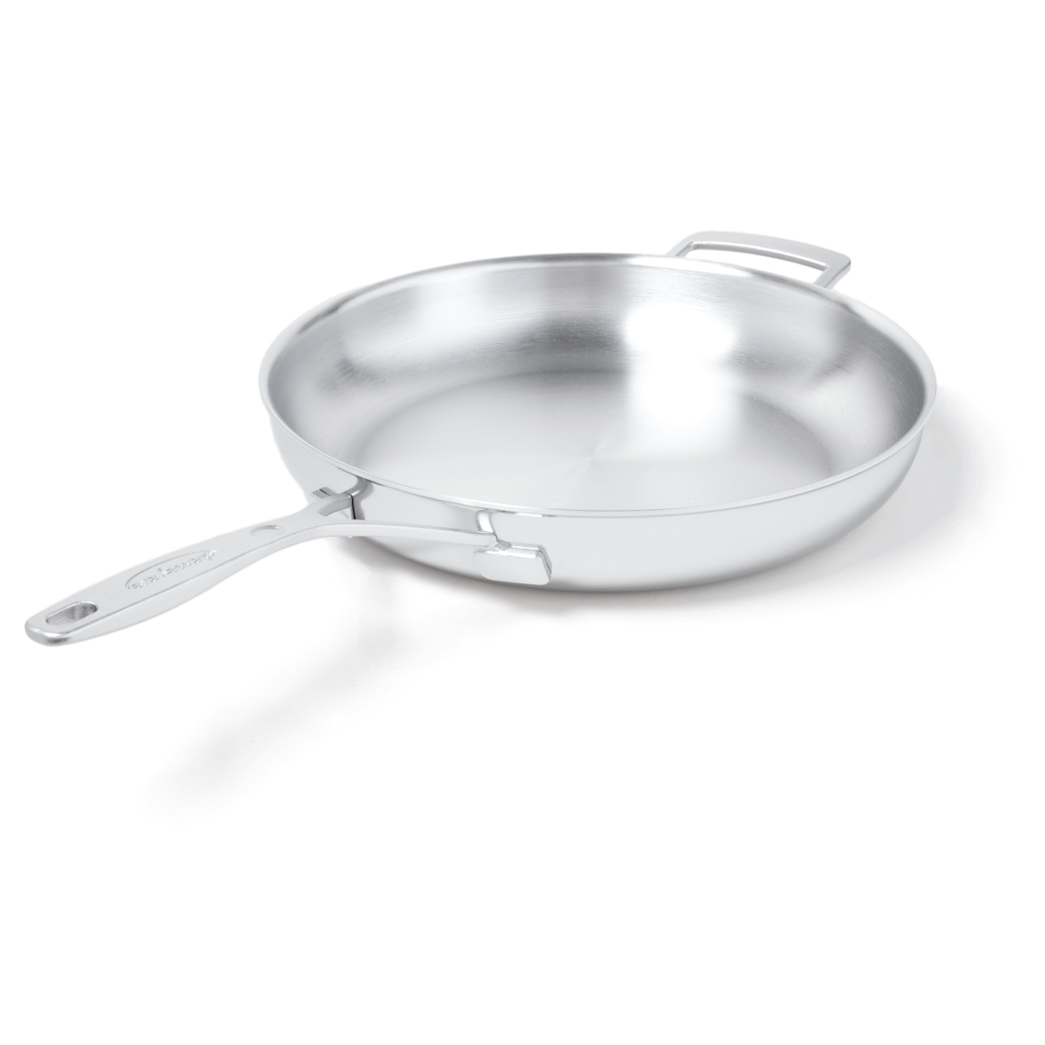 Demeyere Essential 5-ply 12.5-inch Stainless Steel Fry Pan with Lid