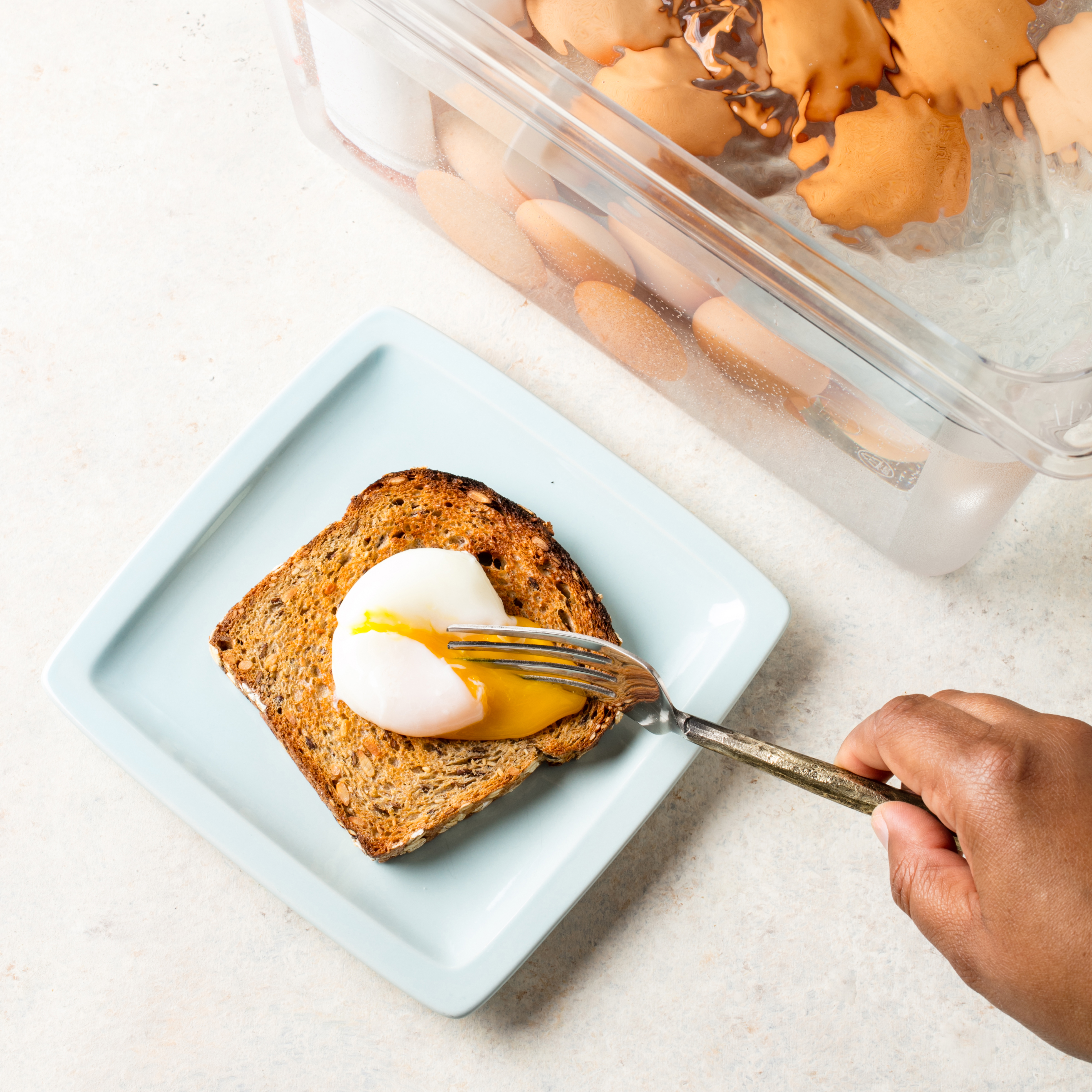 sous vide poached eggs recipe – use real butter