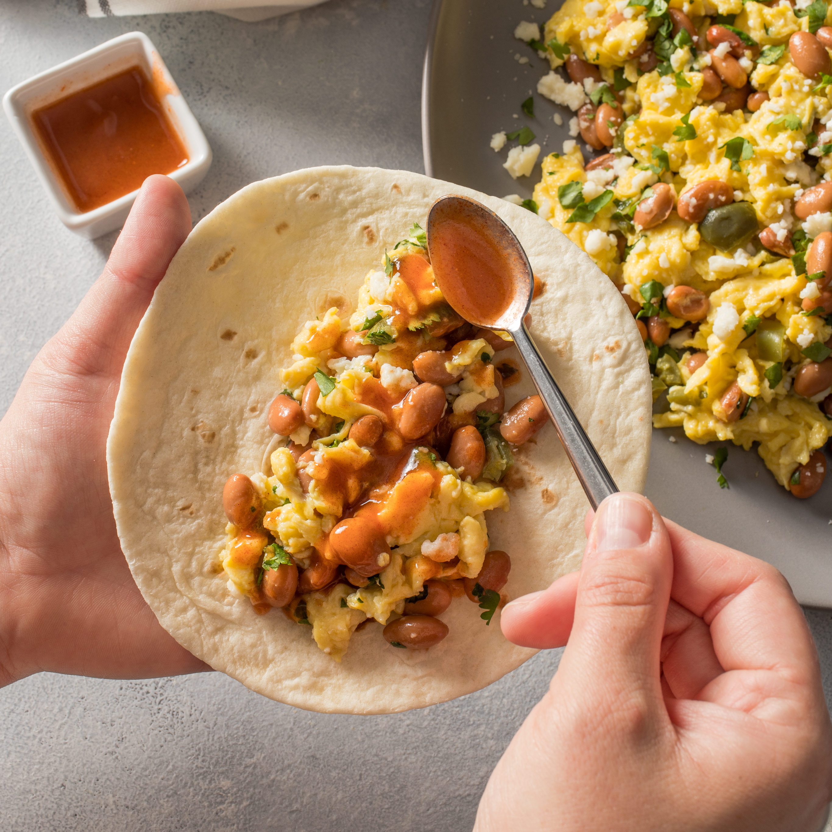 Scrambled Eggs With Pinto Beans And Cotija Cheese Cook S Illustrated