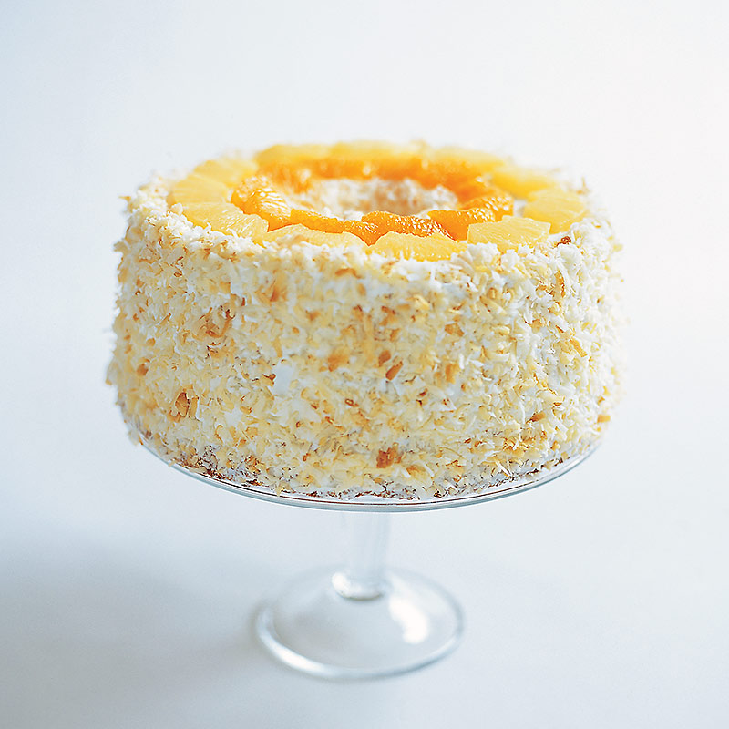 Coconut and lime angel cake recipe | delicious. magazine