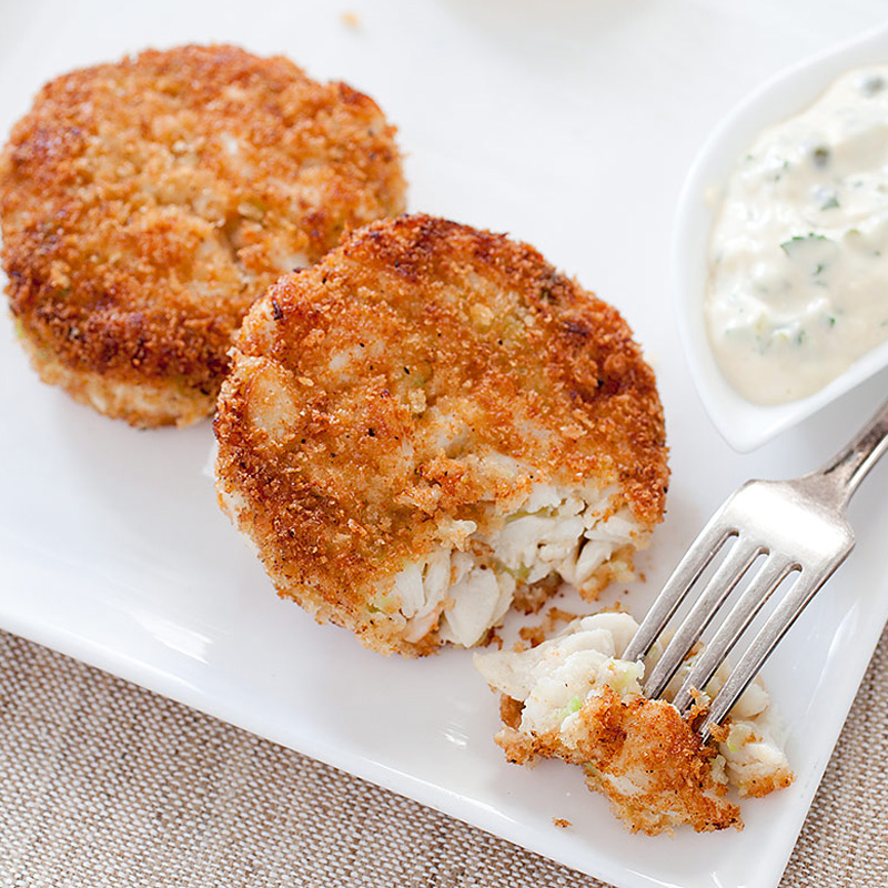 Speedy Crab Cakes with Cajun Seasoning