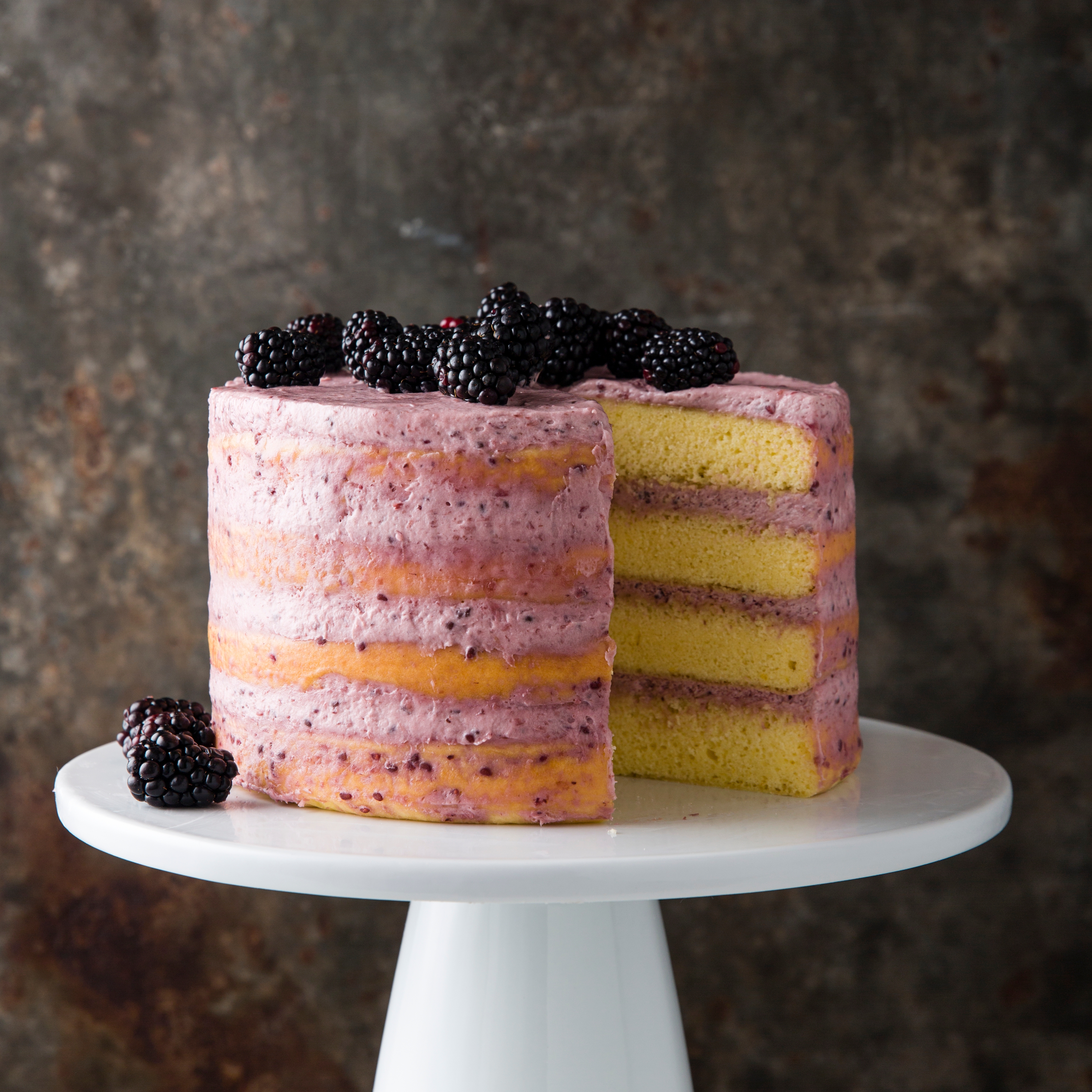 Blackberry Cake #SundaySupper - PB + P Design