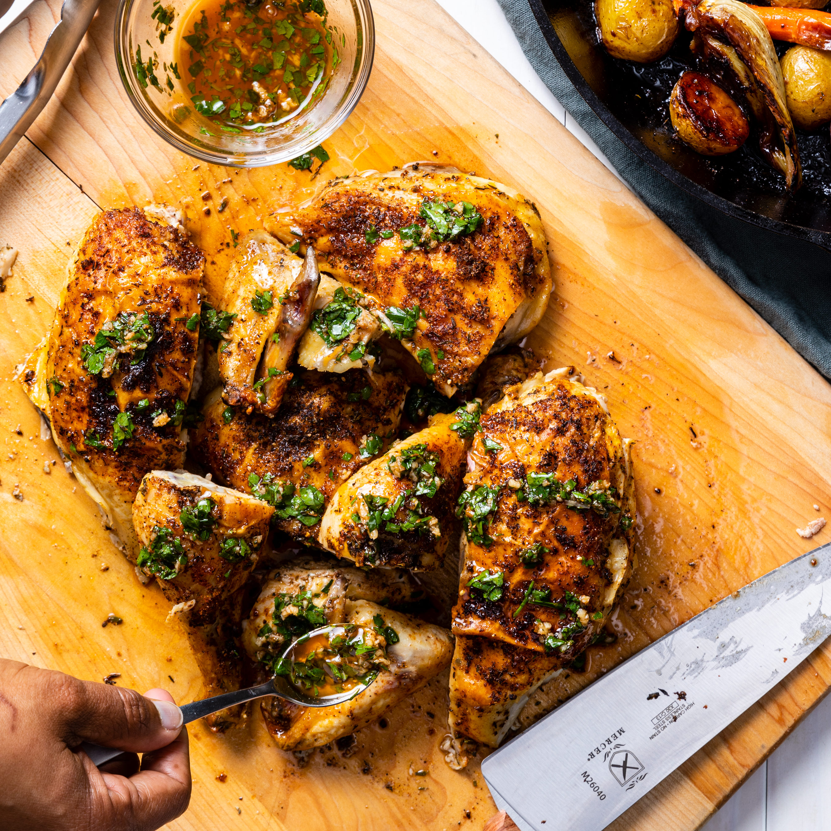 Cast Iron Skillet Chicken Breast with Vegetables