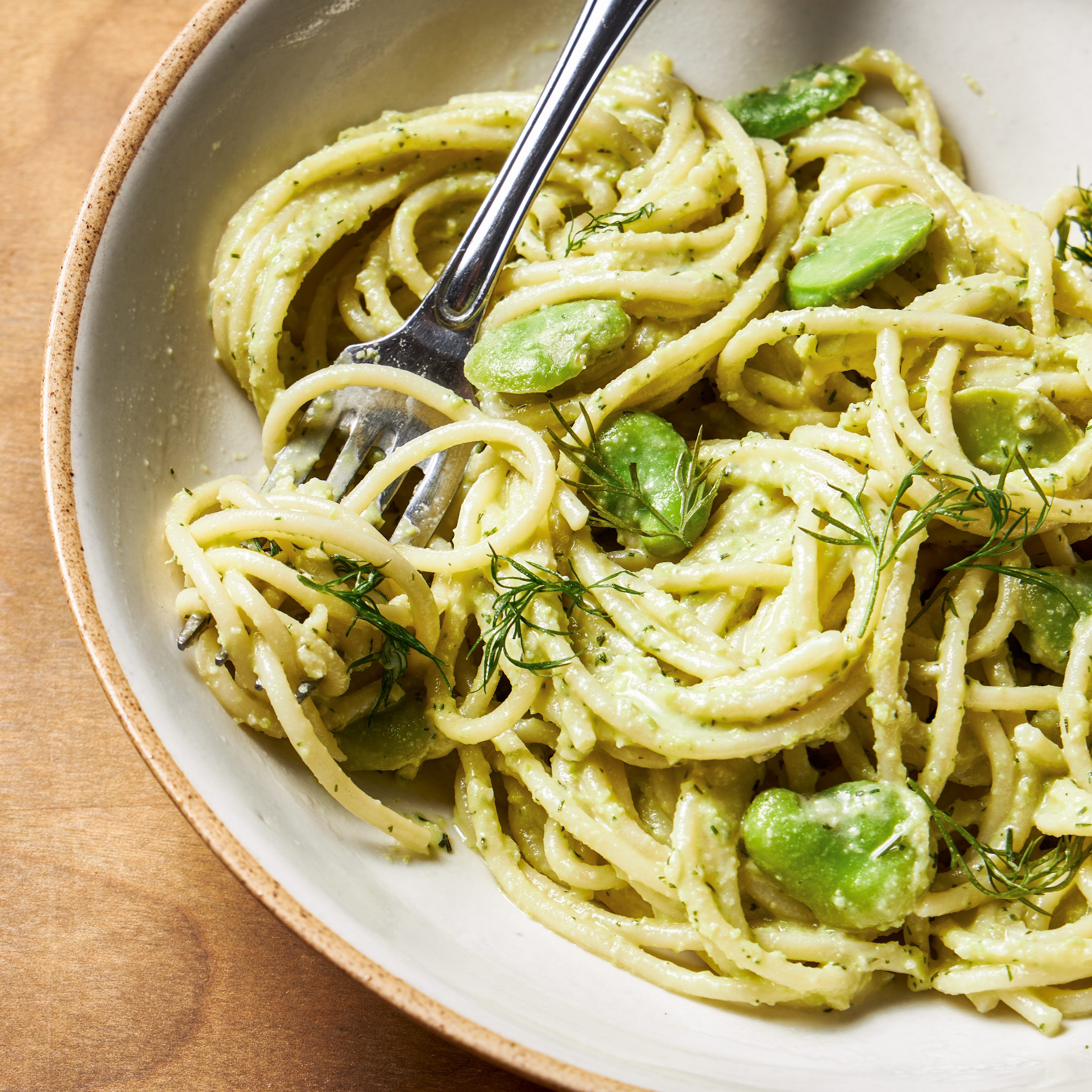 Fava Bean Pesto Pasta | America's Test Kitchen Recipe