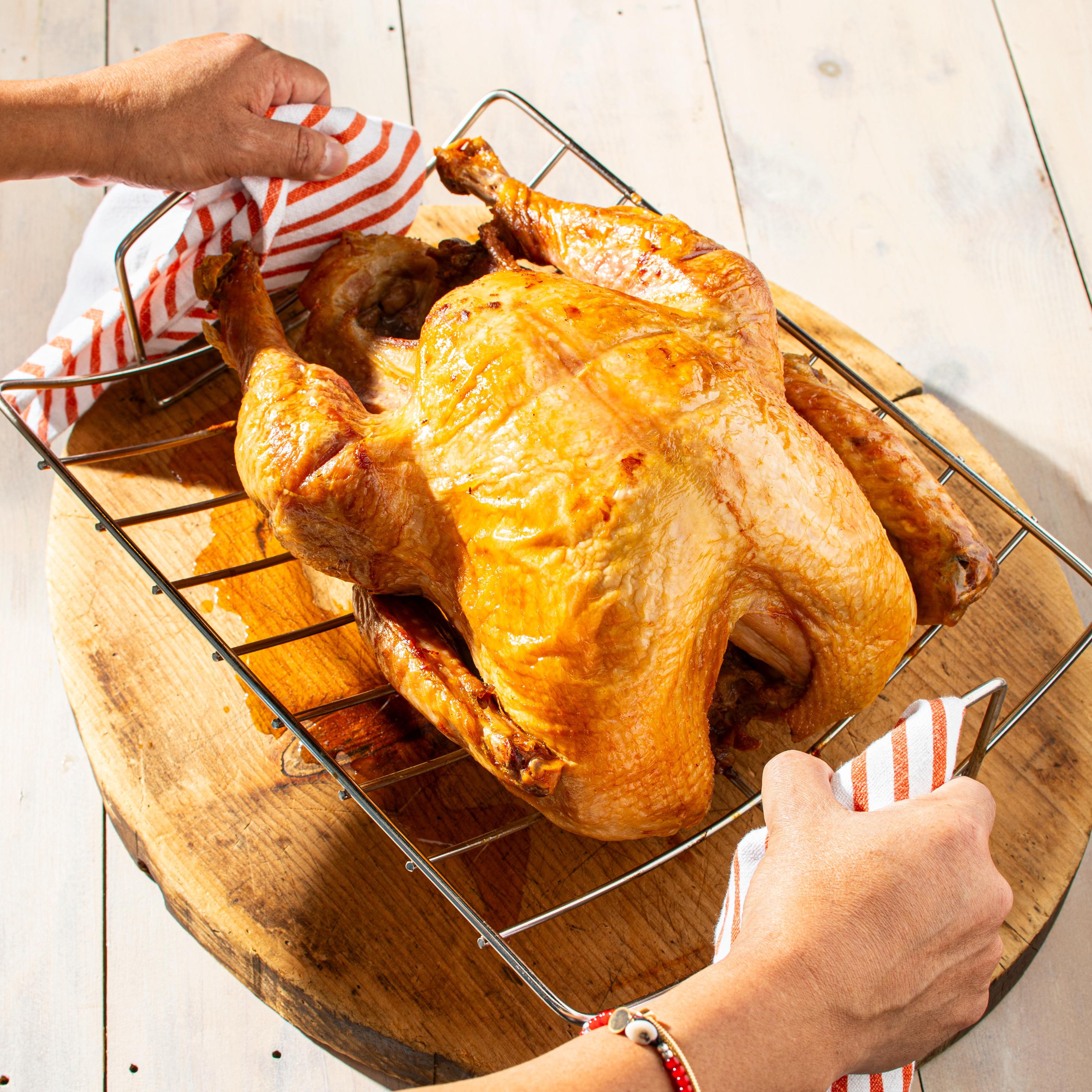 America's Test Kitchen - What's the proper way to take the temperature of  the turkey?⁠ Here's how.