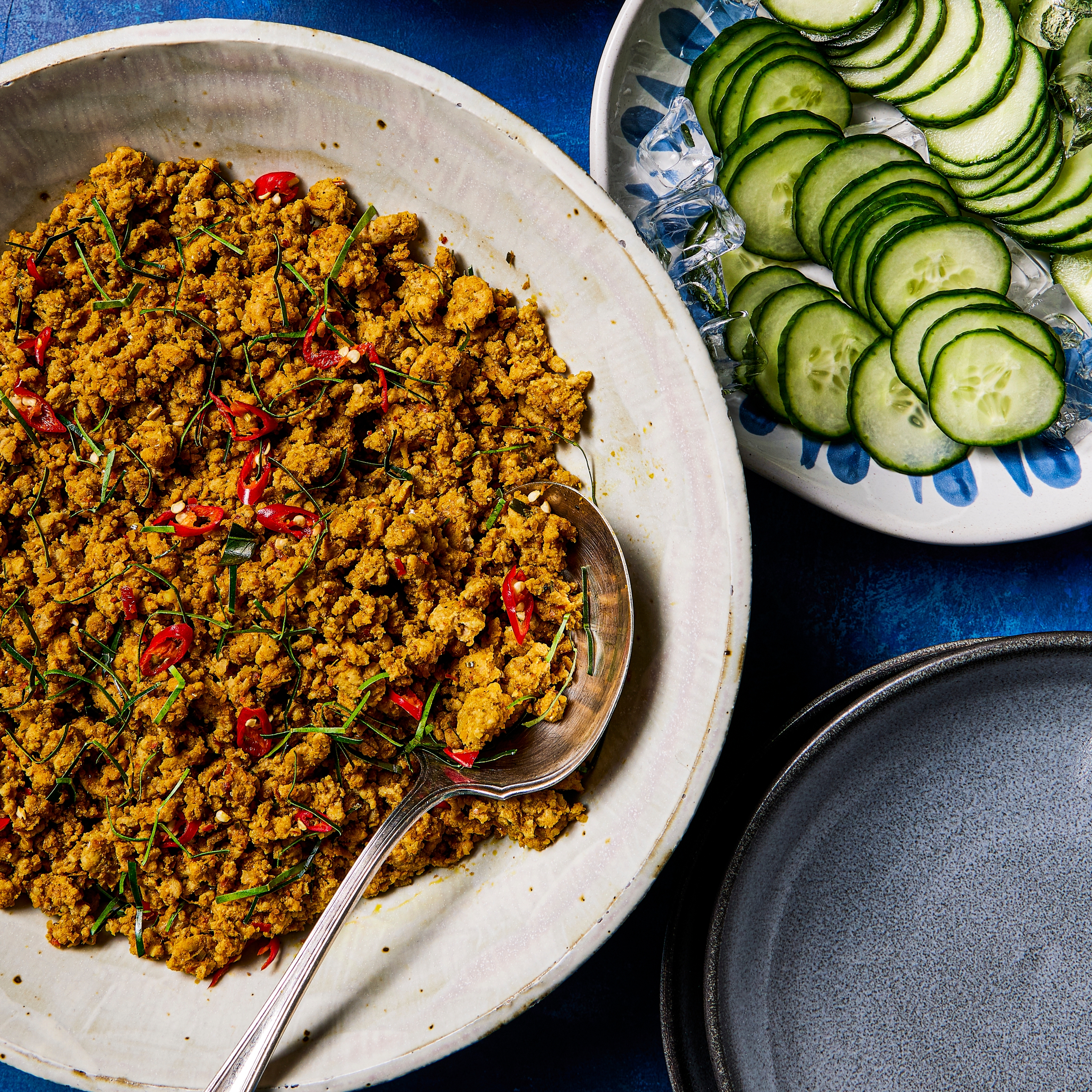 Khua Kling Gai (Southern Thai Dry Curry With Minced Chicken) Recipe