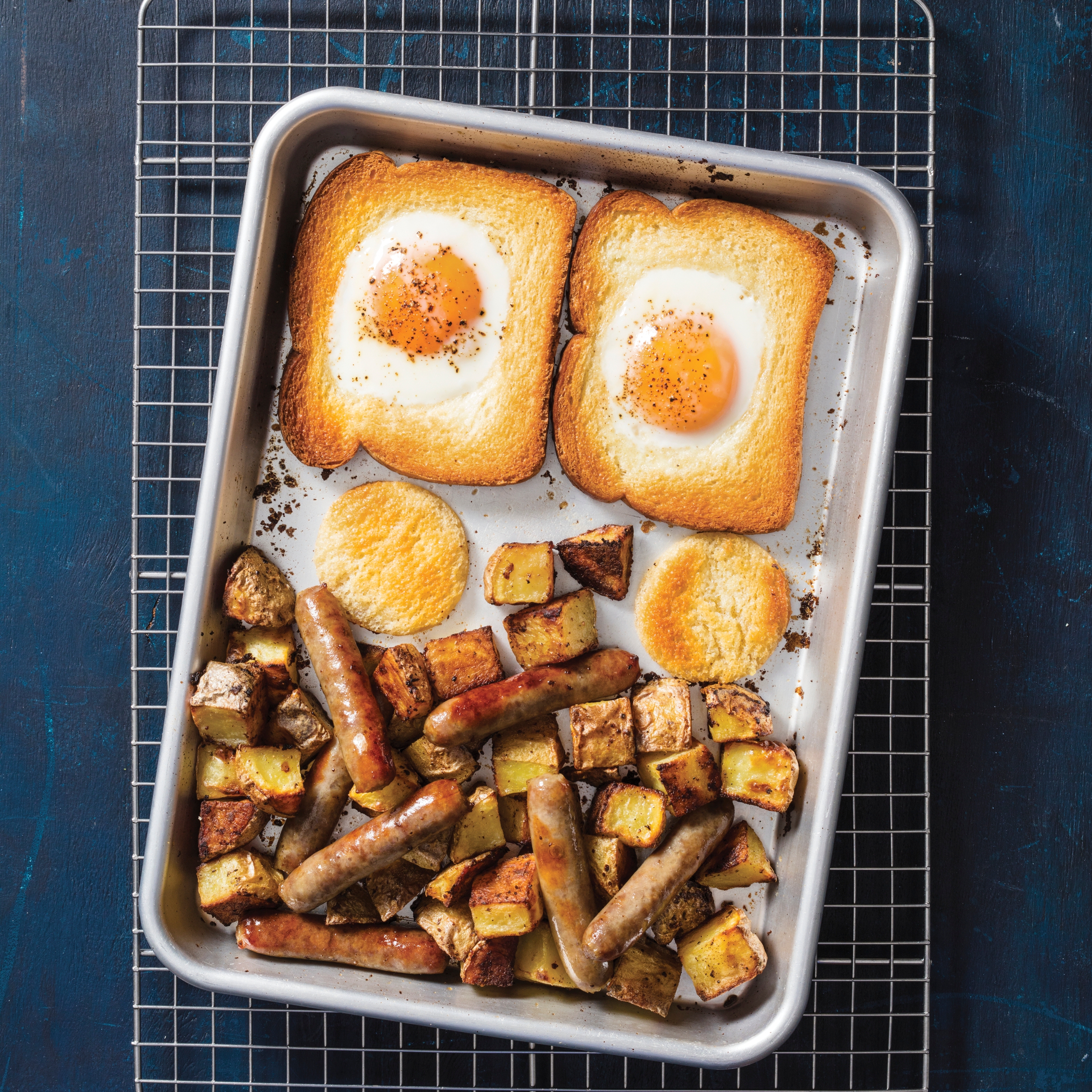 Toaster-Oven One-Pan Breakfast