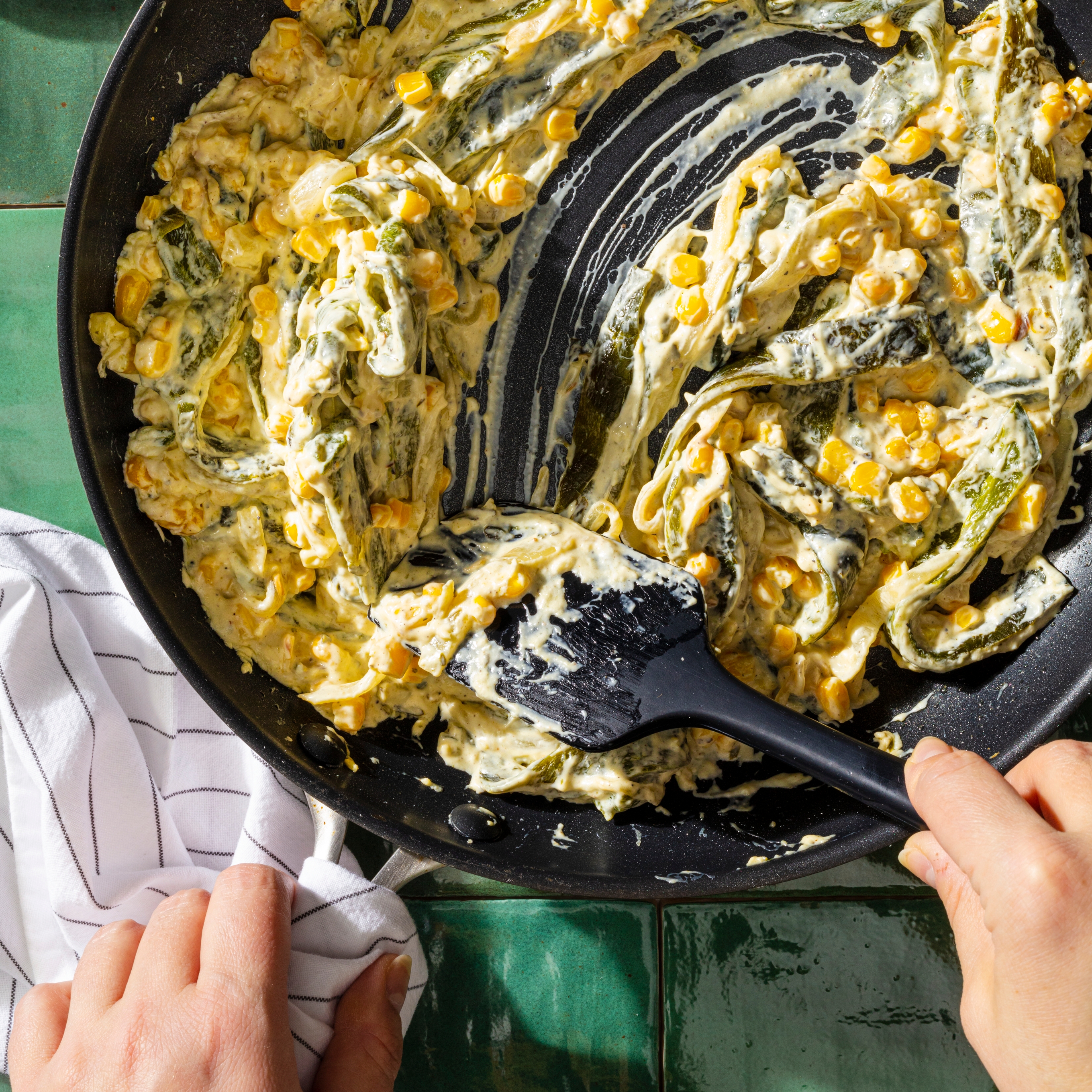 Rajas Poblanas con Crema y Elote (Charred Poblano Strips with Cream and  Corn) | America's Test Kitchen Recipe