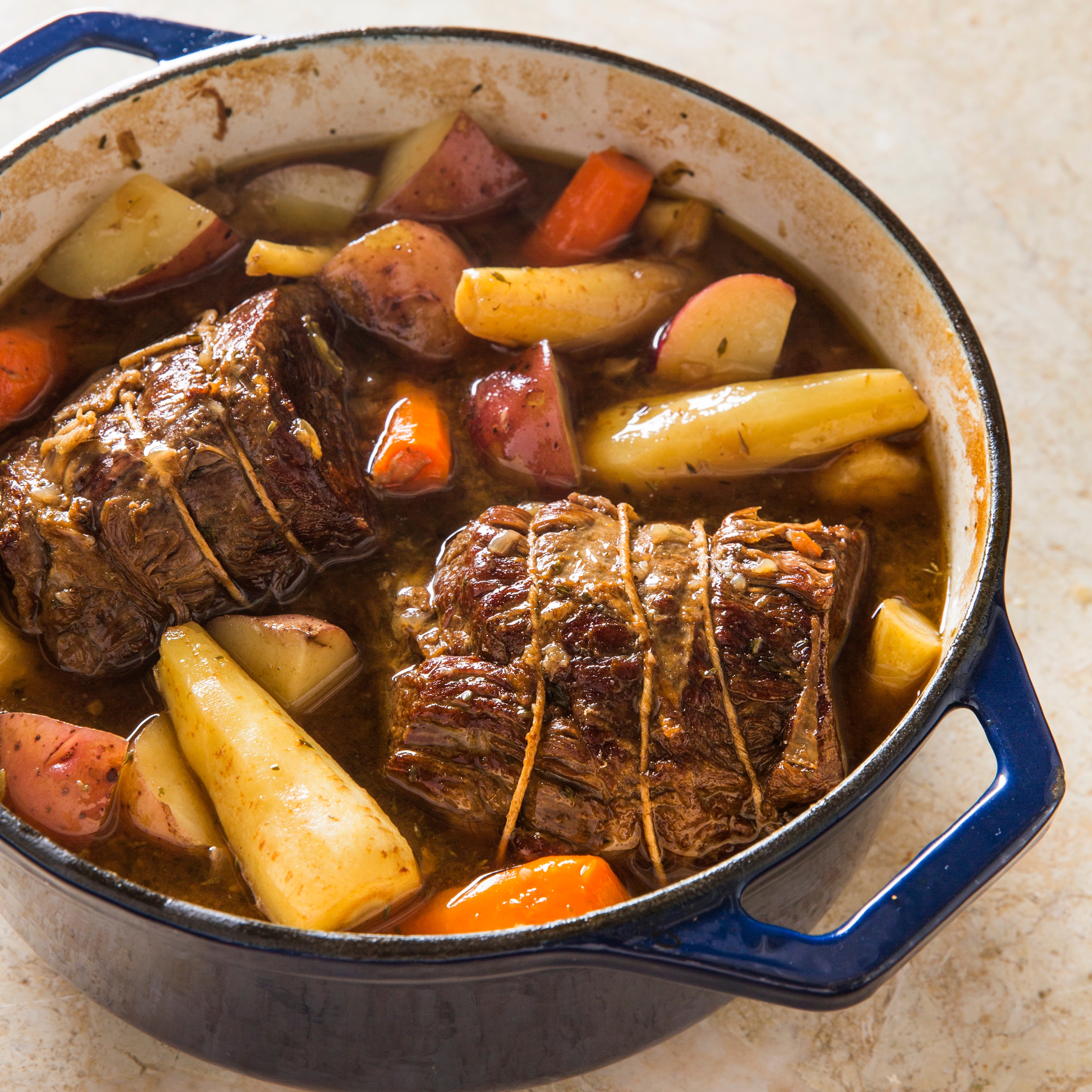 One Pan Beef Roast with Root Vegetables