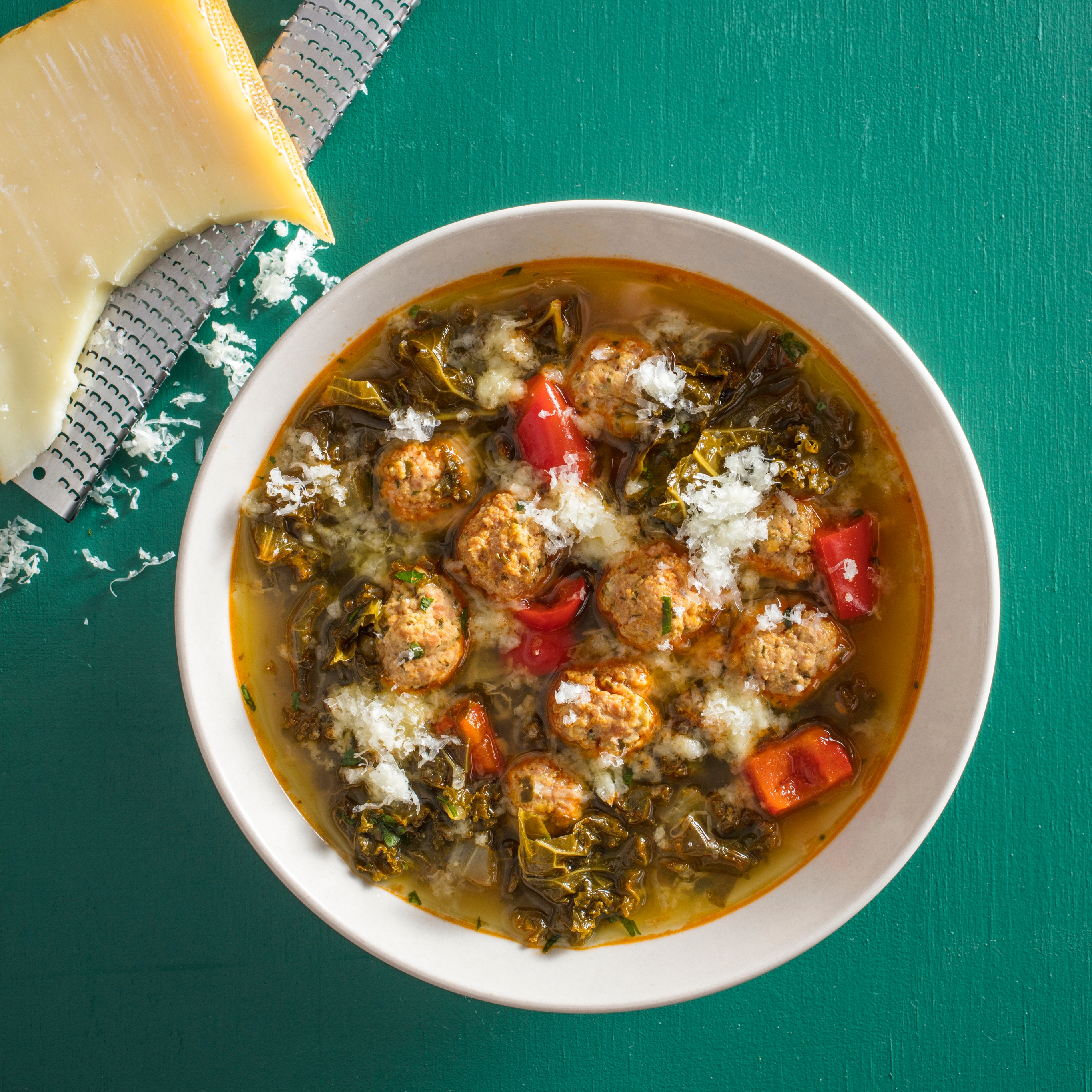 Instant Pot Spanish Style Turkey Meatball Soup