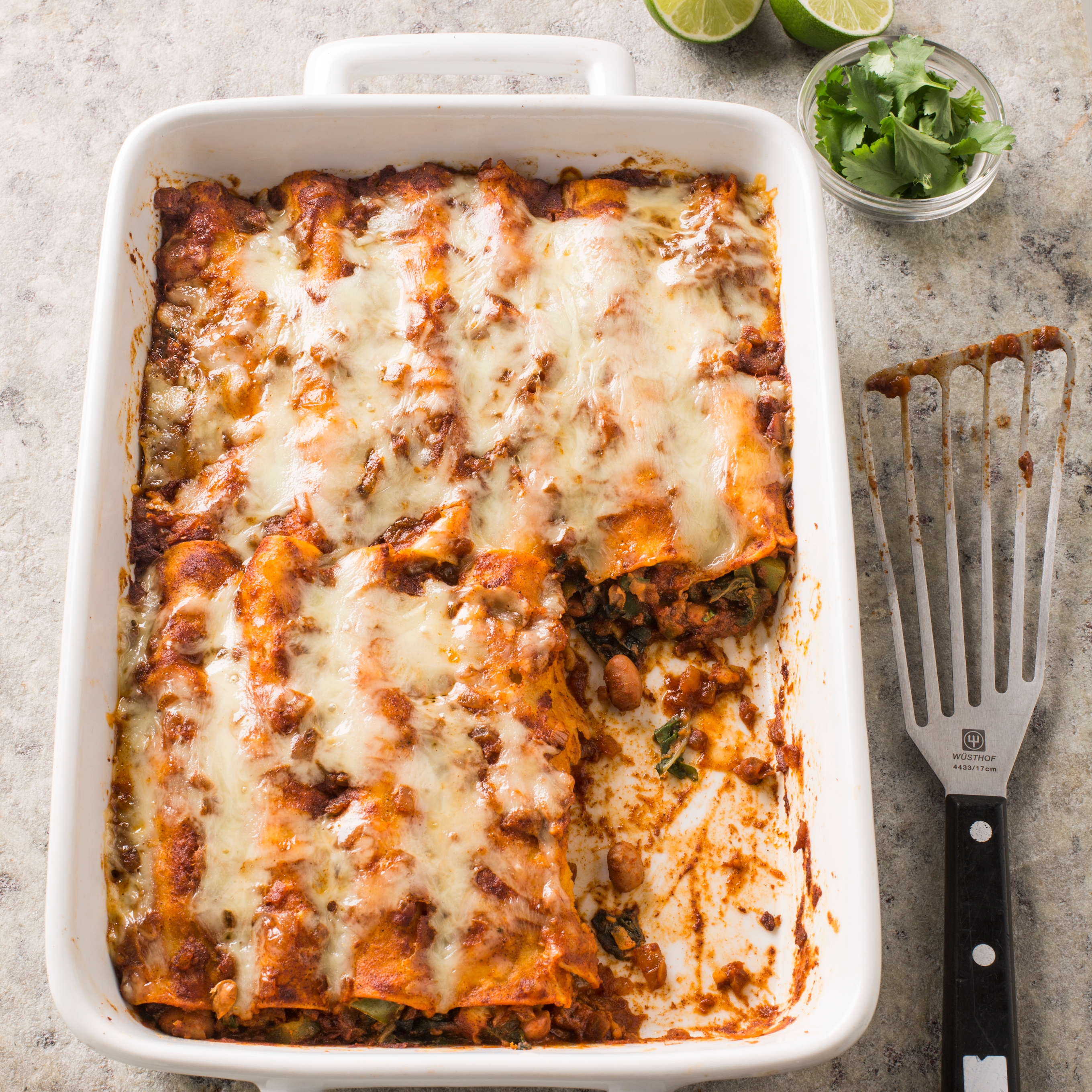 Swiss Chard Enchiladas