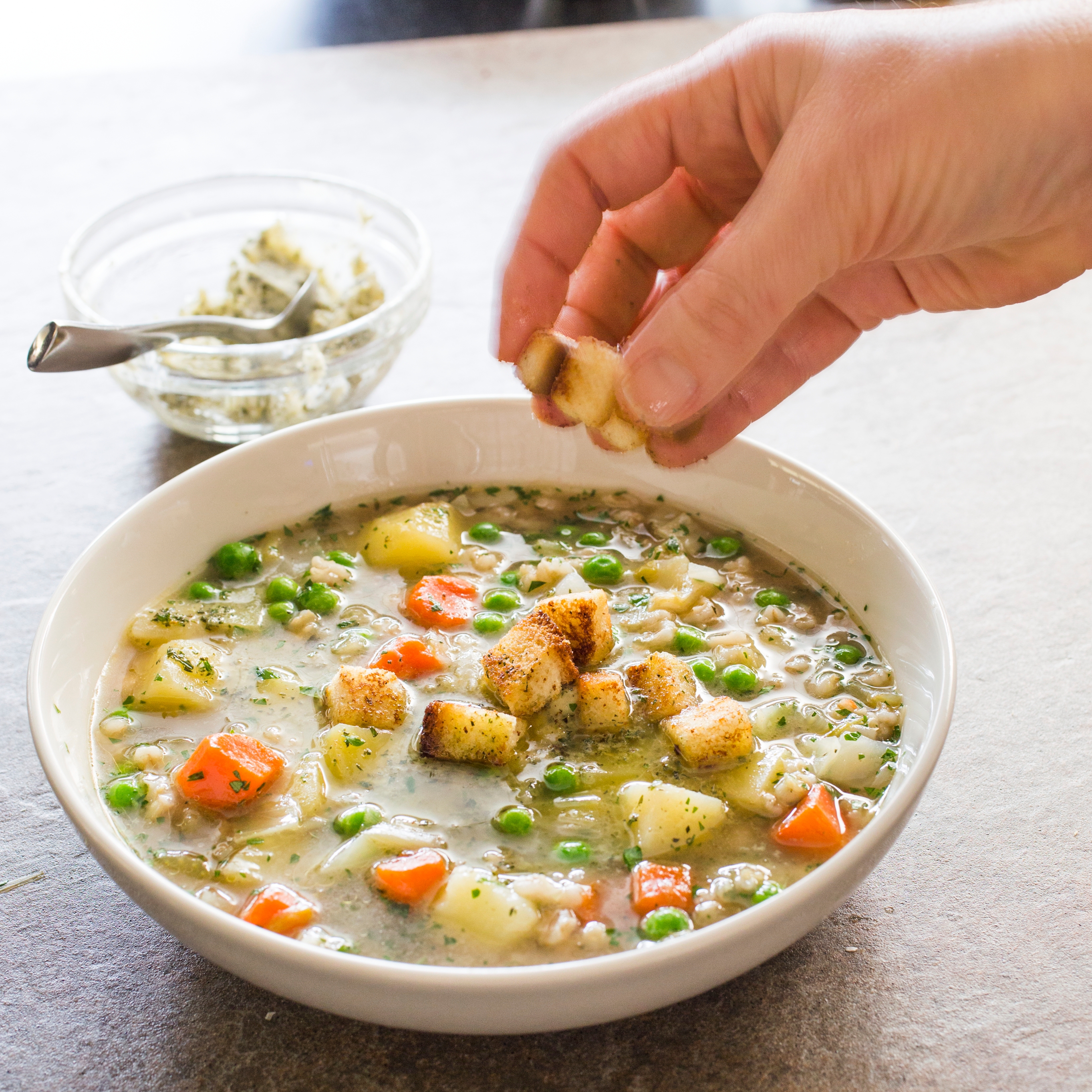 Vegetable Barley Soup - Choosing Chia