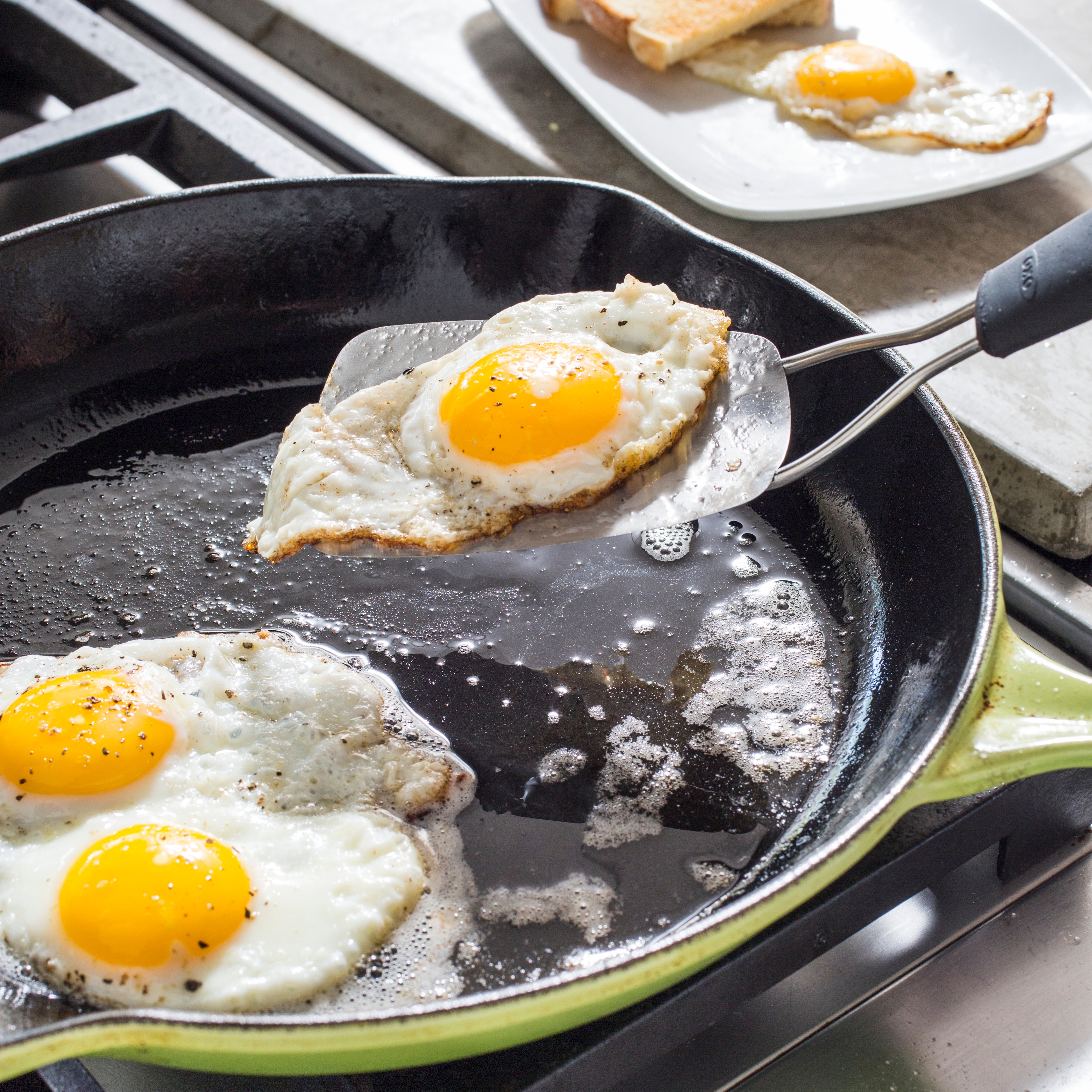 Cast Iron Fried Eggs by thecastawaykitchen, Quick & Easy Recipe