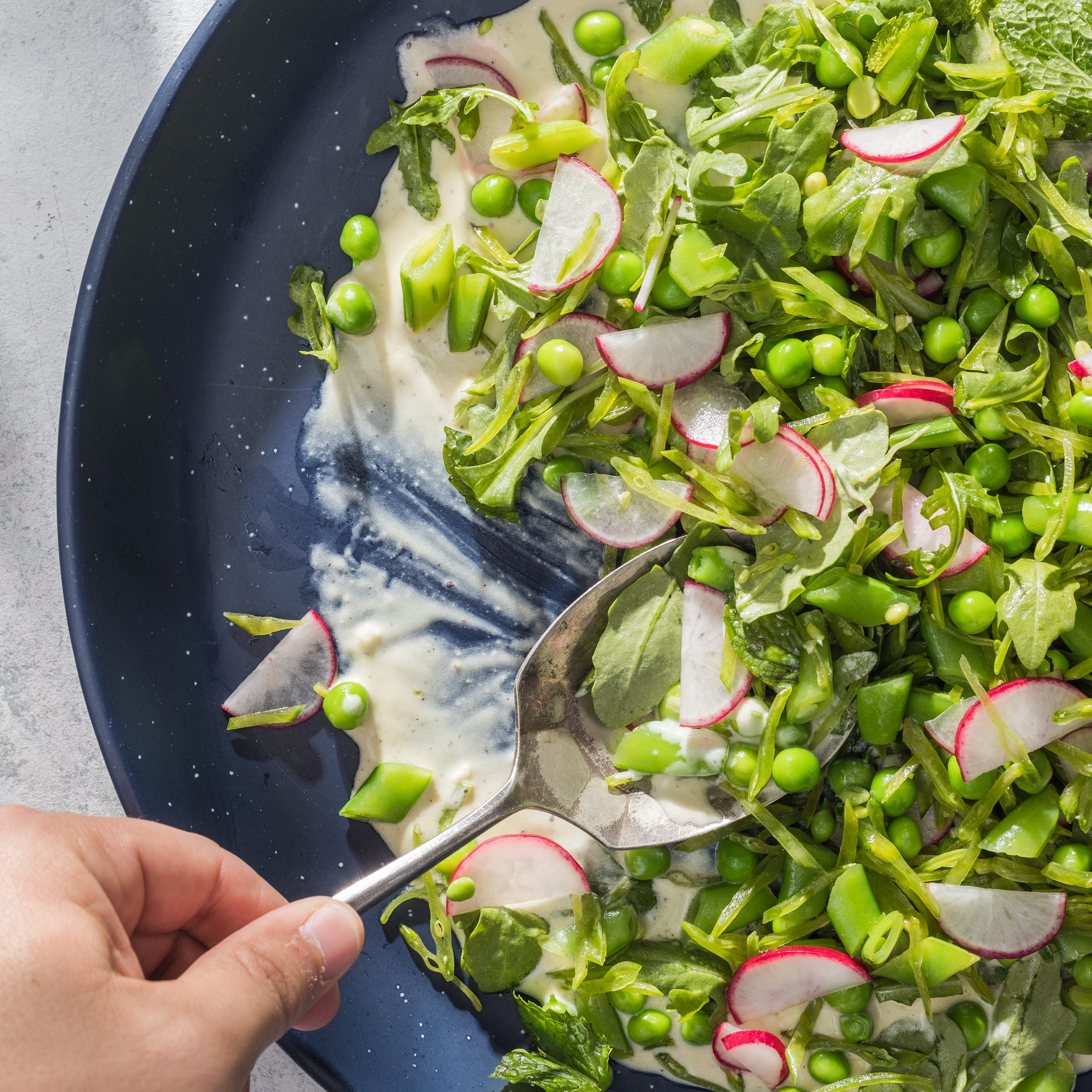 5 Minute Asian Snap Pea Salad Recipe - The Wanderlust Kitchen