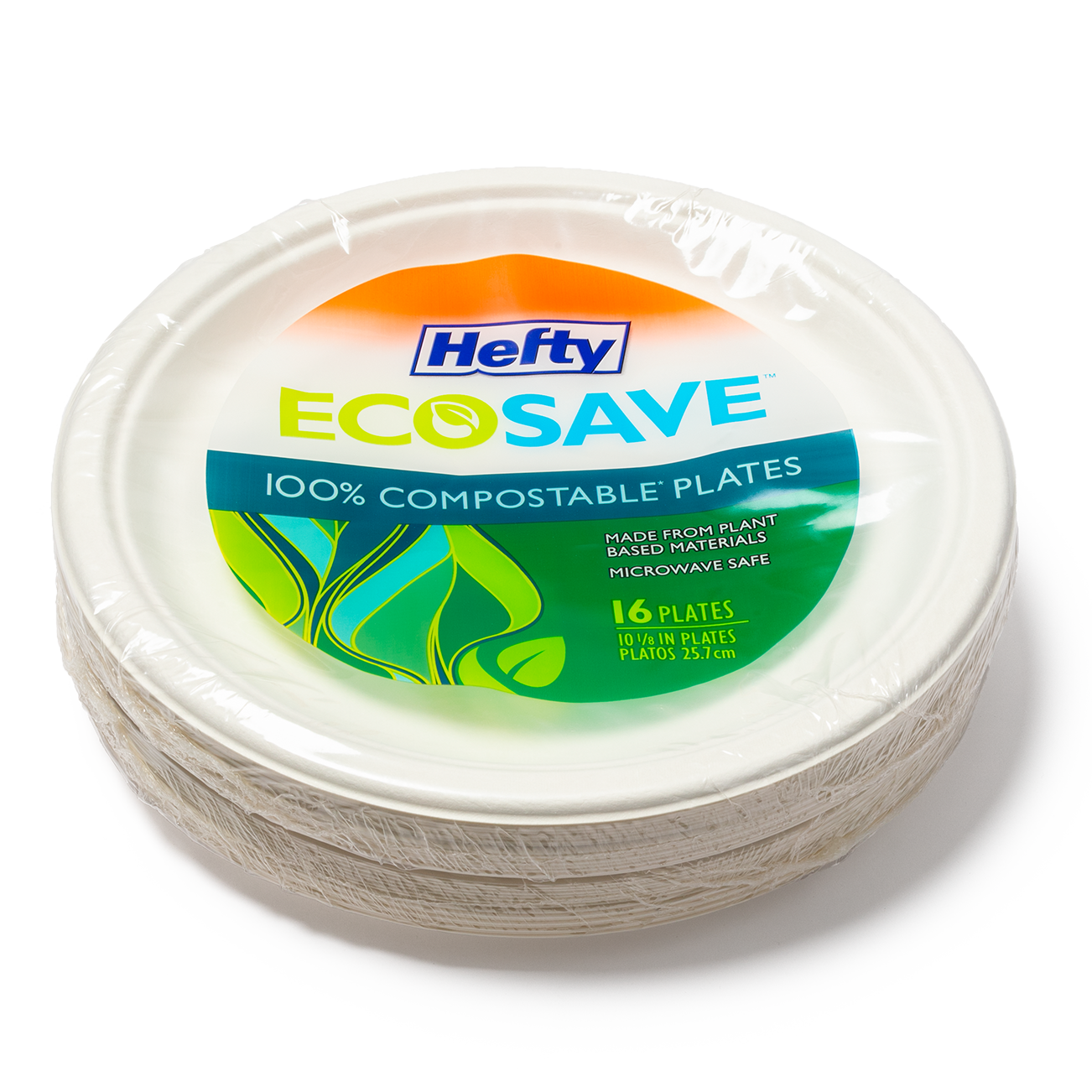 Hefty Everyday Soak Proof Disposable Foam Plates, 8 14/16 Diameter, White,  Pack Of 100