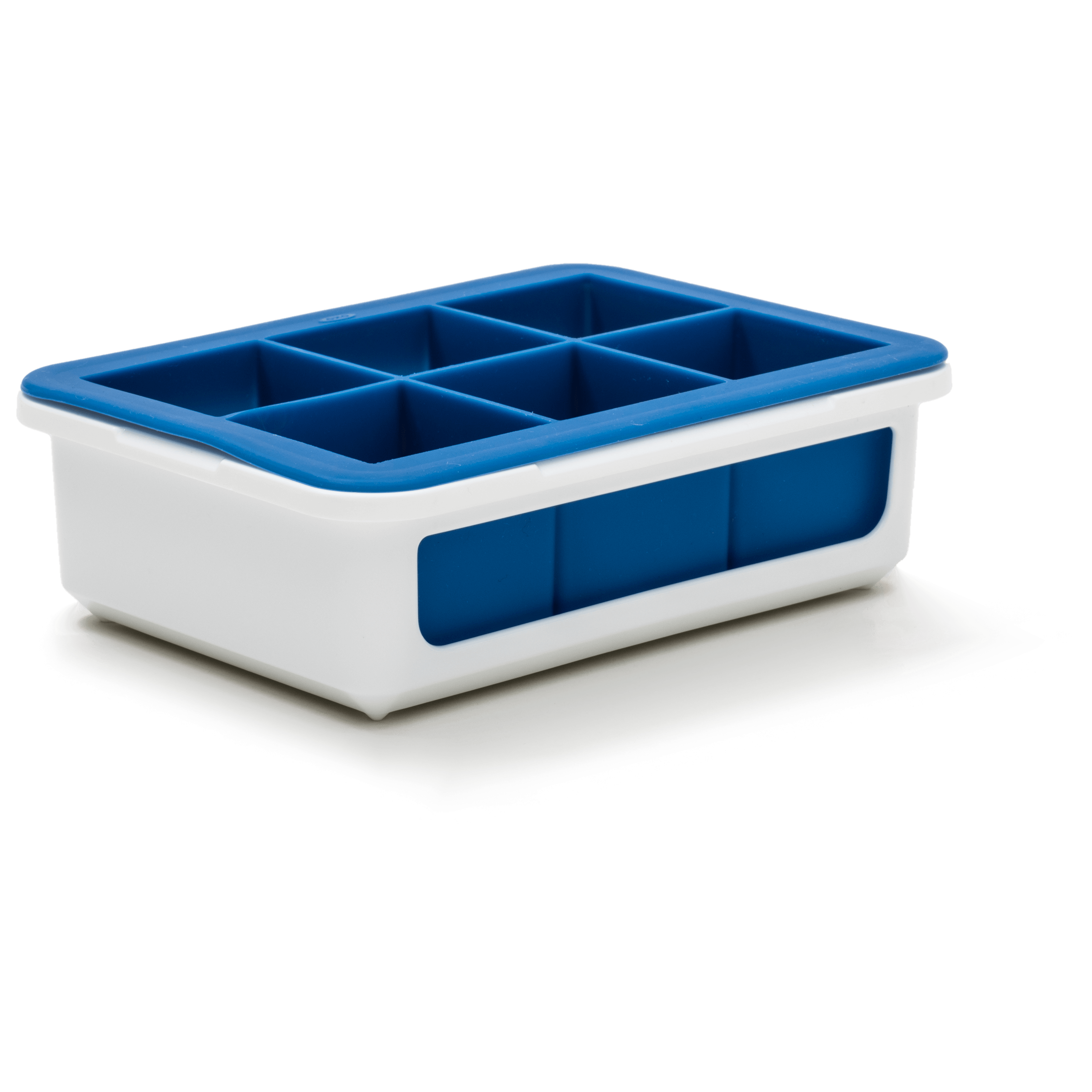 OXO Good Grips Large Silicone Ice Cube Tray Blue 6 Cubes Home