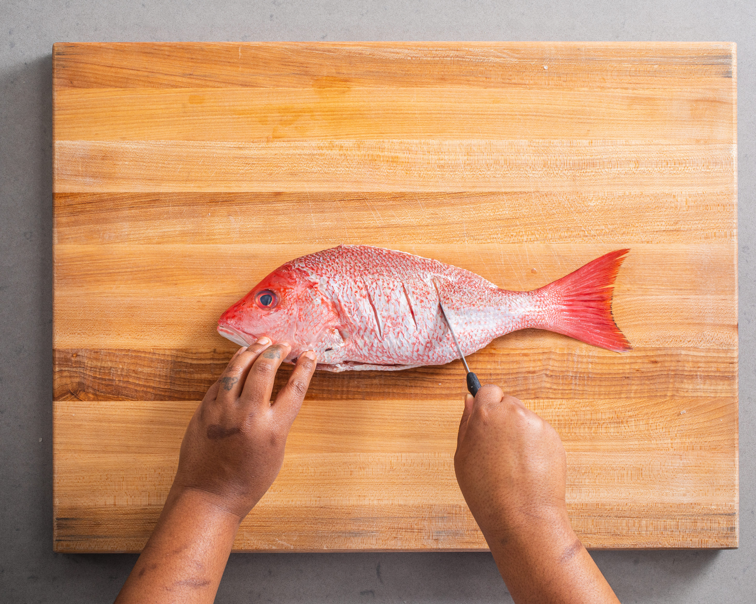 Jamaican Grilled Stuffed Red Snapper