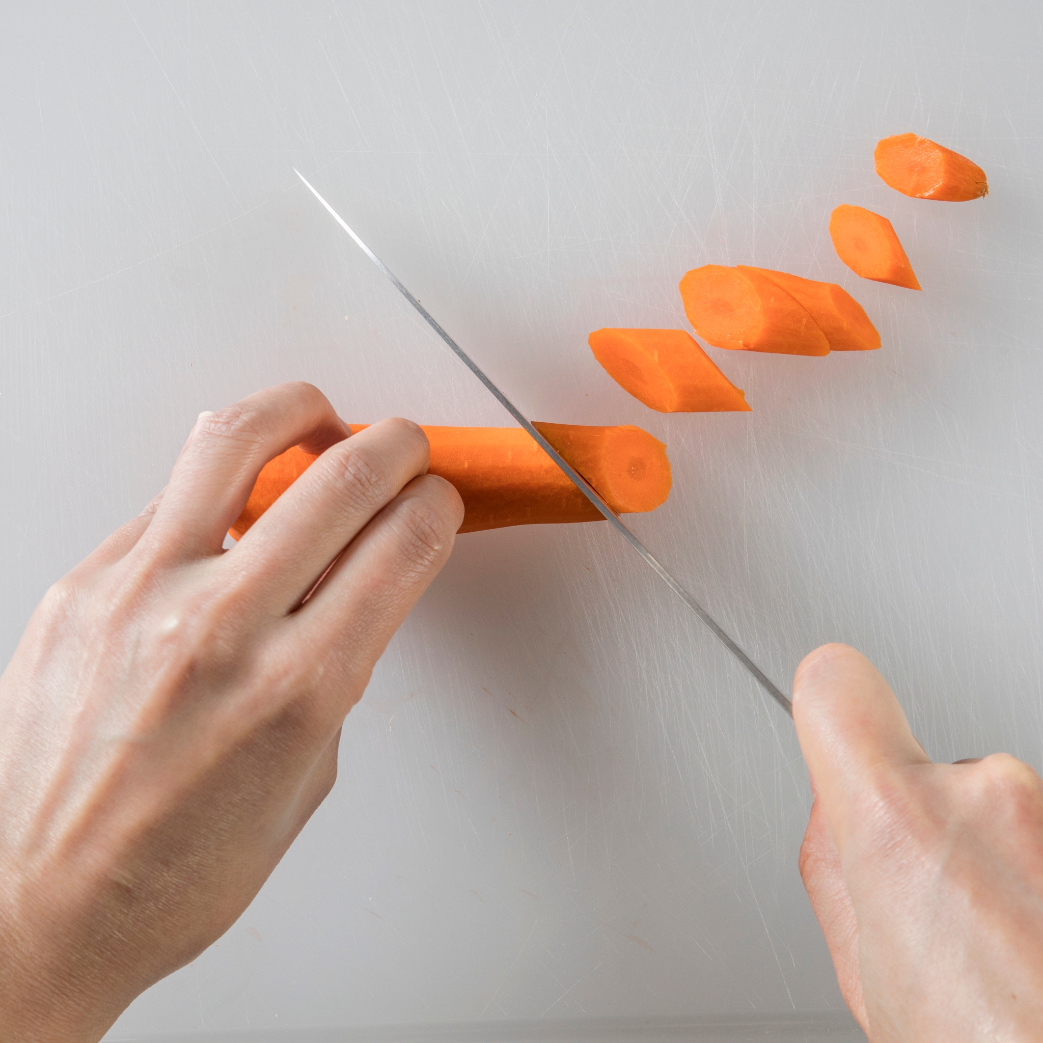 How to Cut Vegetables on the Diagonal Tips