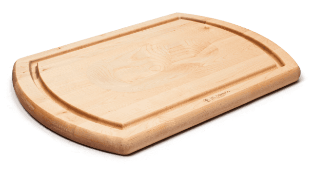 A single carving board. 