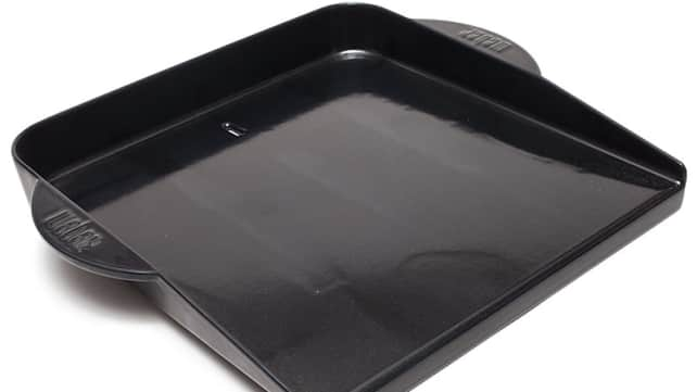 Elizabeth Karmel's 12-Inch Stainless Steel and Black Super Silicone