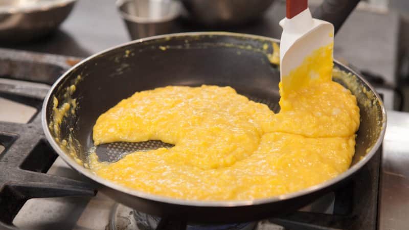 Simple Sheet Pan Scrambled Eggs Recipe - A Few Shortcuts