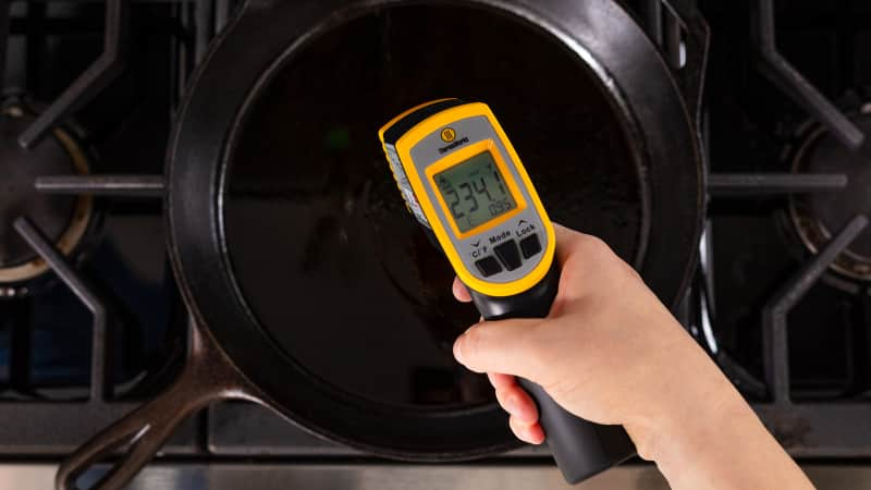 Cooking with Synerky Infrared Thermometer 