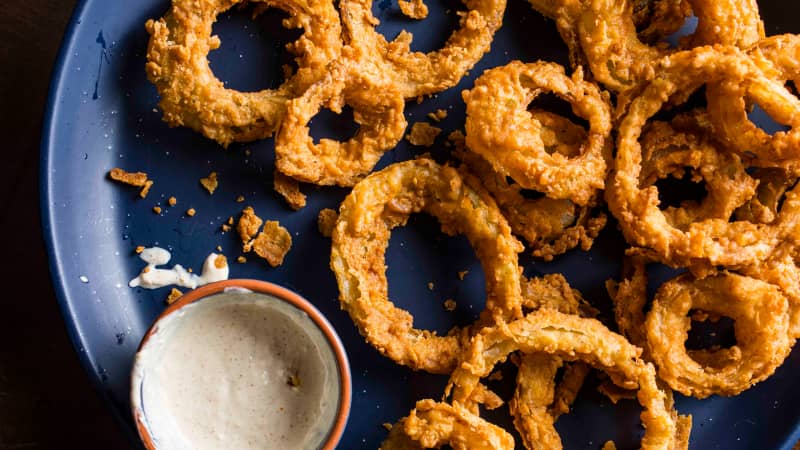 Fried Pickled Onion Rings. Why Not?