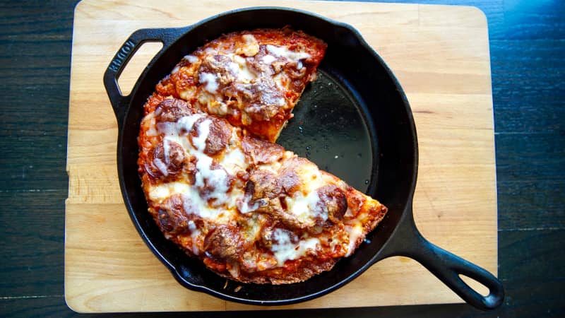 Cast-Iron Meat Lover's Pizza Recipe