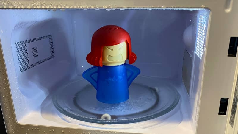 The Angry Mama Microwave Cleaner Is Super Effective and Just $7