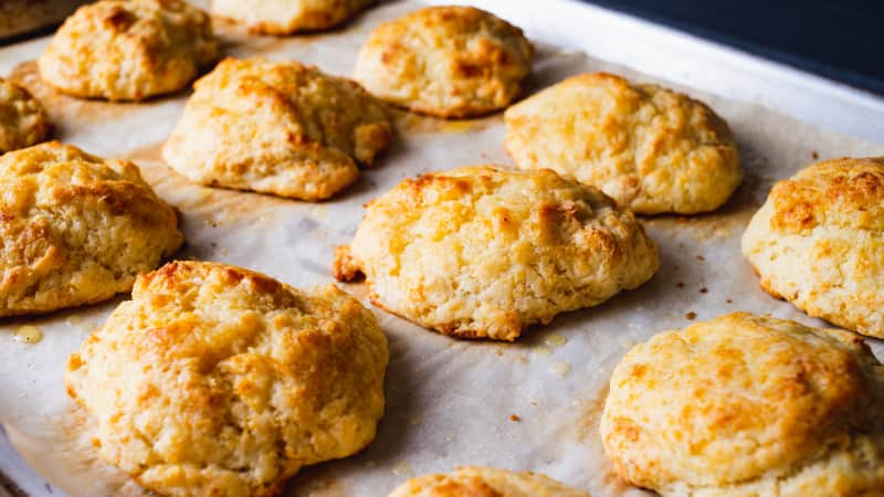 Sourdough Discard Drop Biscuits